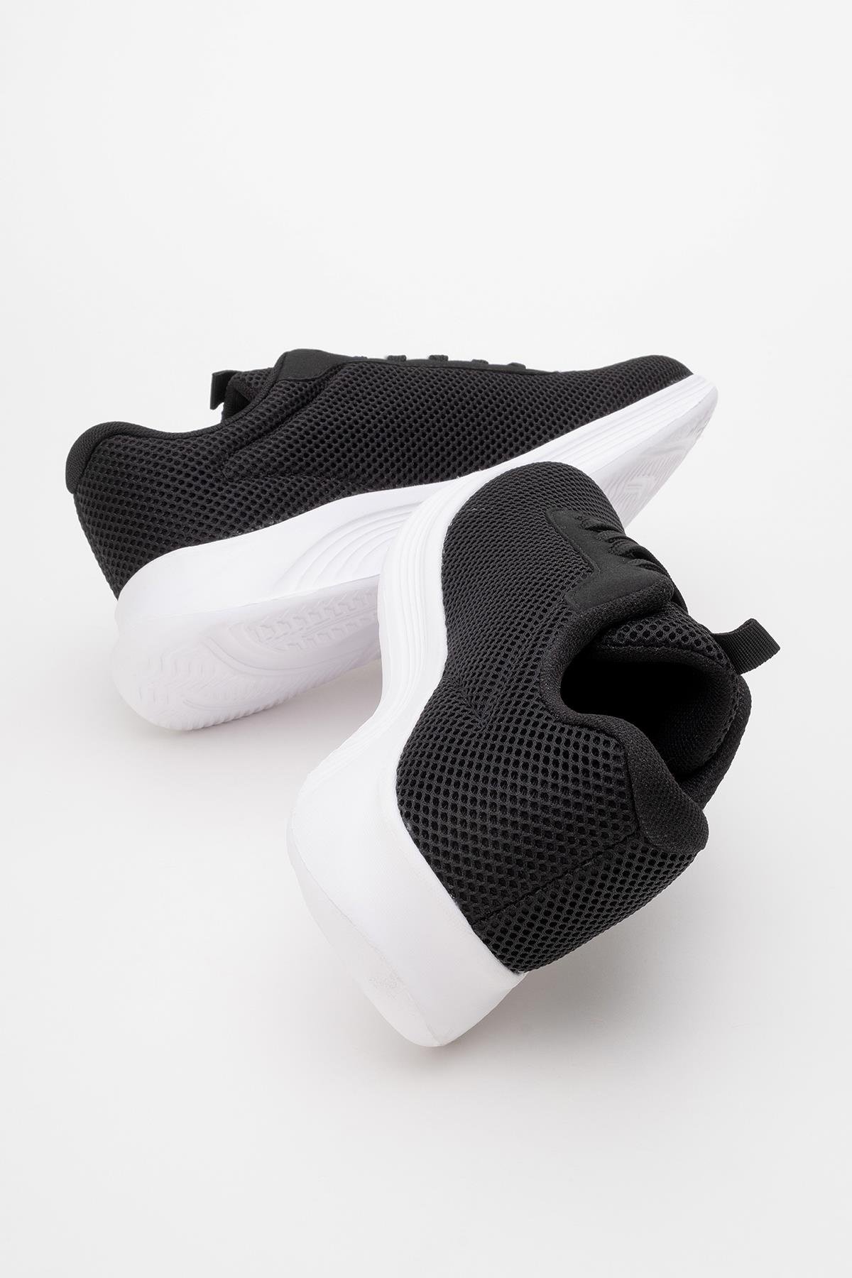 Erkek Anorak Spor Ayakkabı SİYAH BEYAZ - Görsel 5