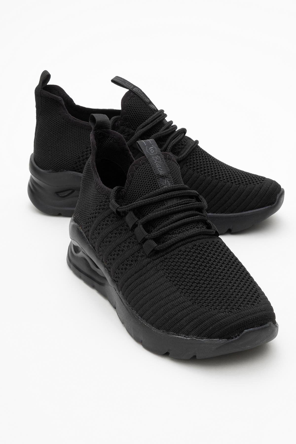 Kadın Triko Spor Ayakkabı SİYAH SİYAH - Görsel 2