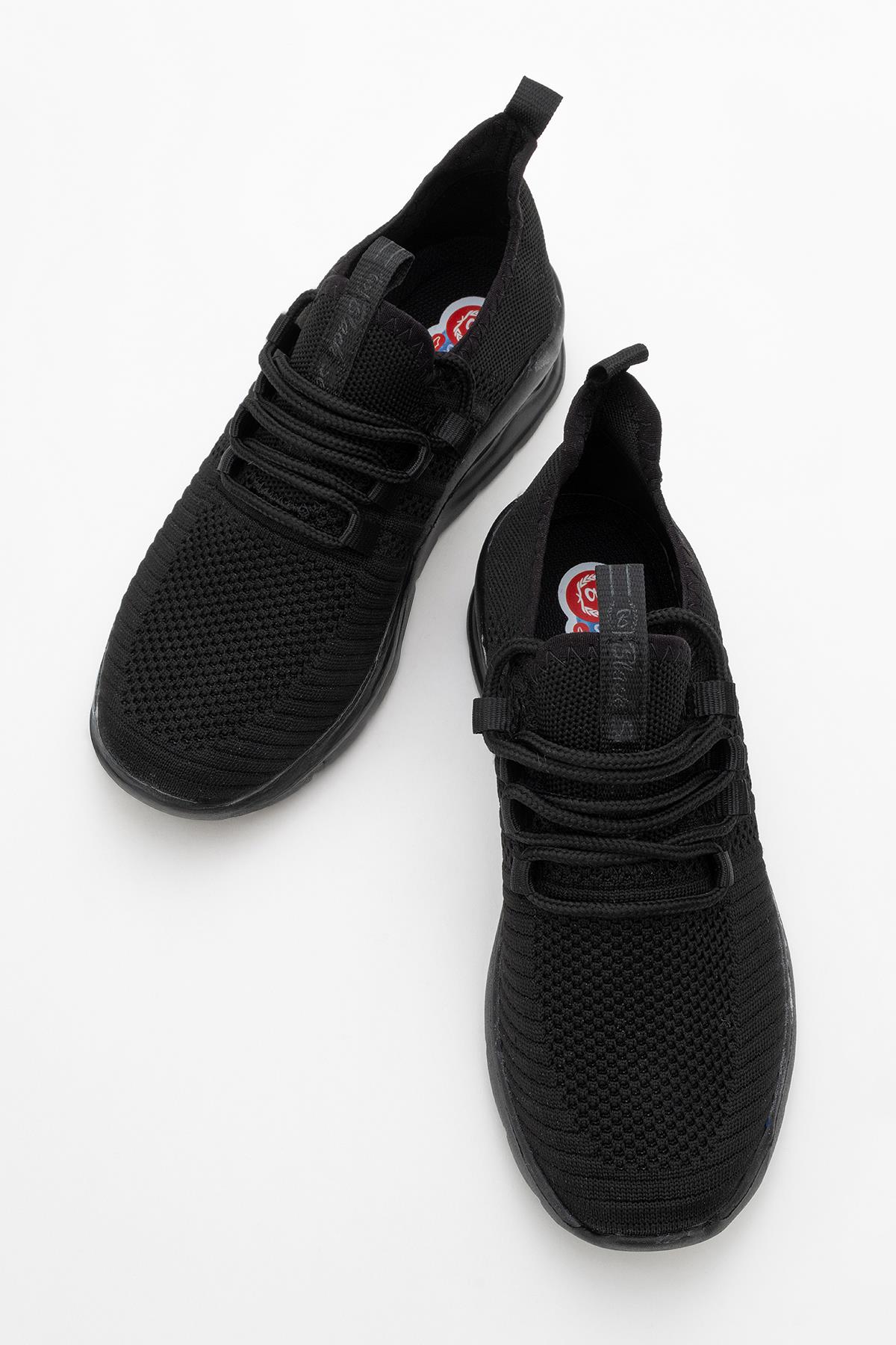 Kadın Triko Spor Ayakkabı SİYAH SİYAH - Görsel 6