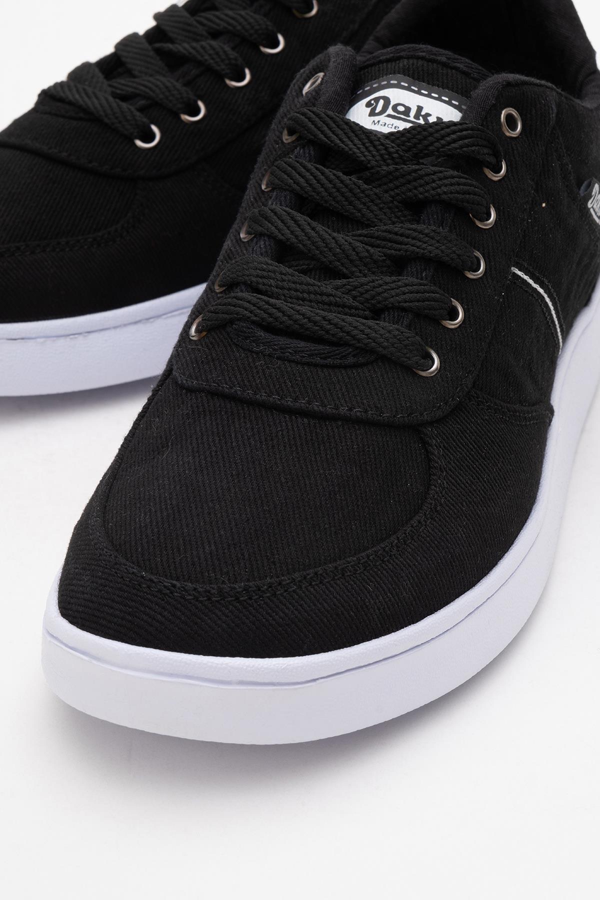 Erkek Spor Ayakkabı SİYAH BEYAZ - Görsel 4