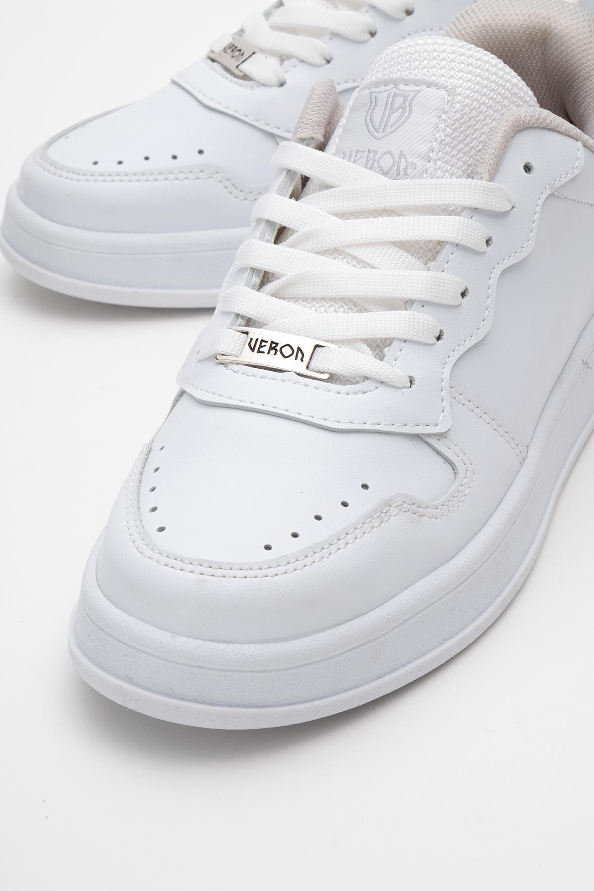 Kadın Bağcıklı Spor Ayakkabı BEYAZ - Görsel 4