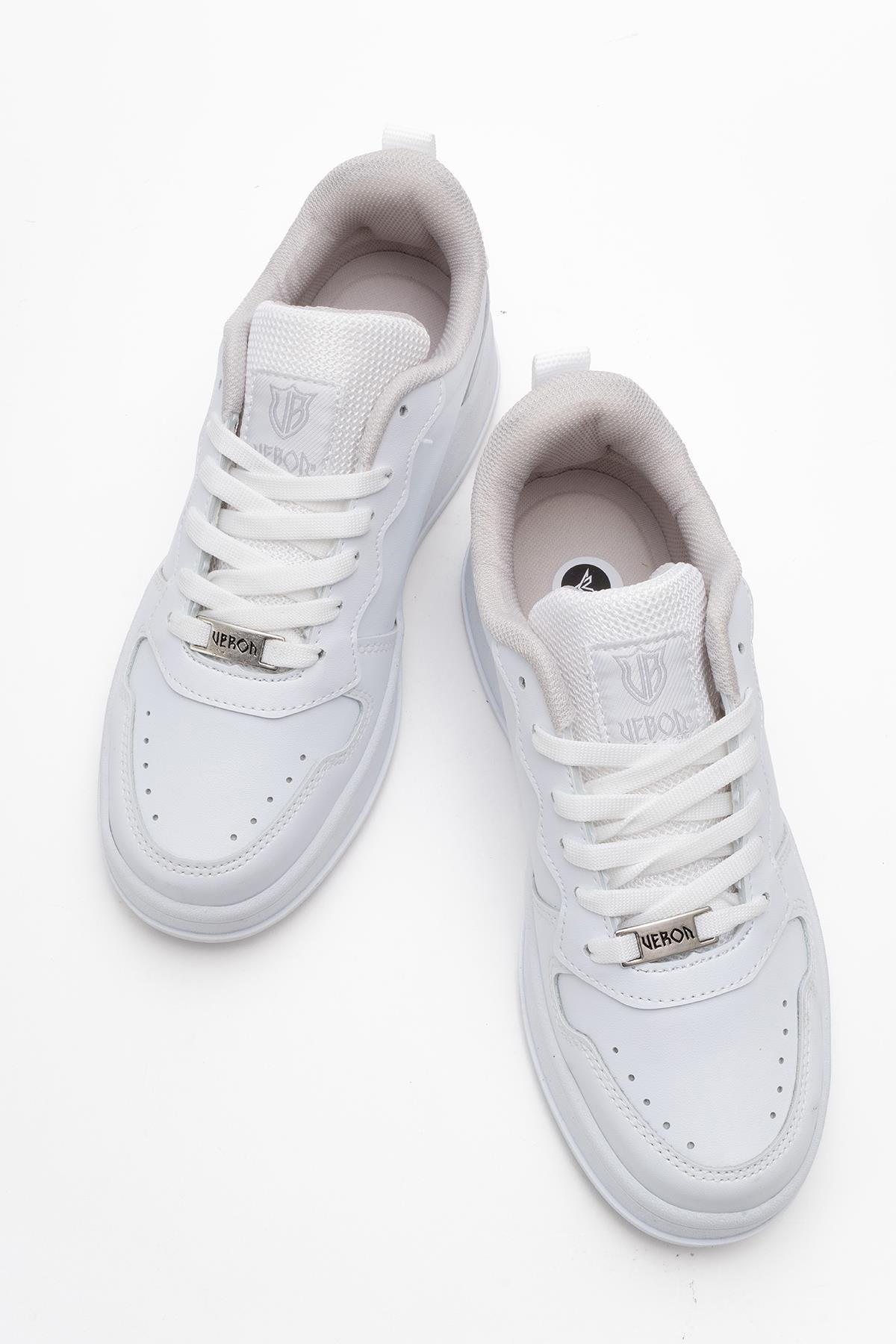 Kadın Bağcıklı Spor Ayakkabı BEYAZ - Görsel 6