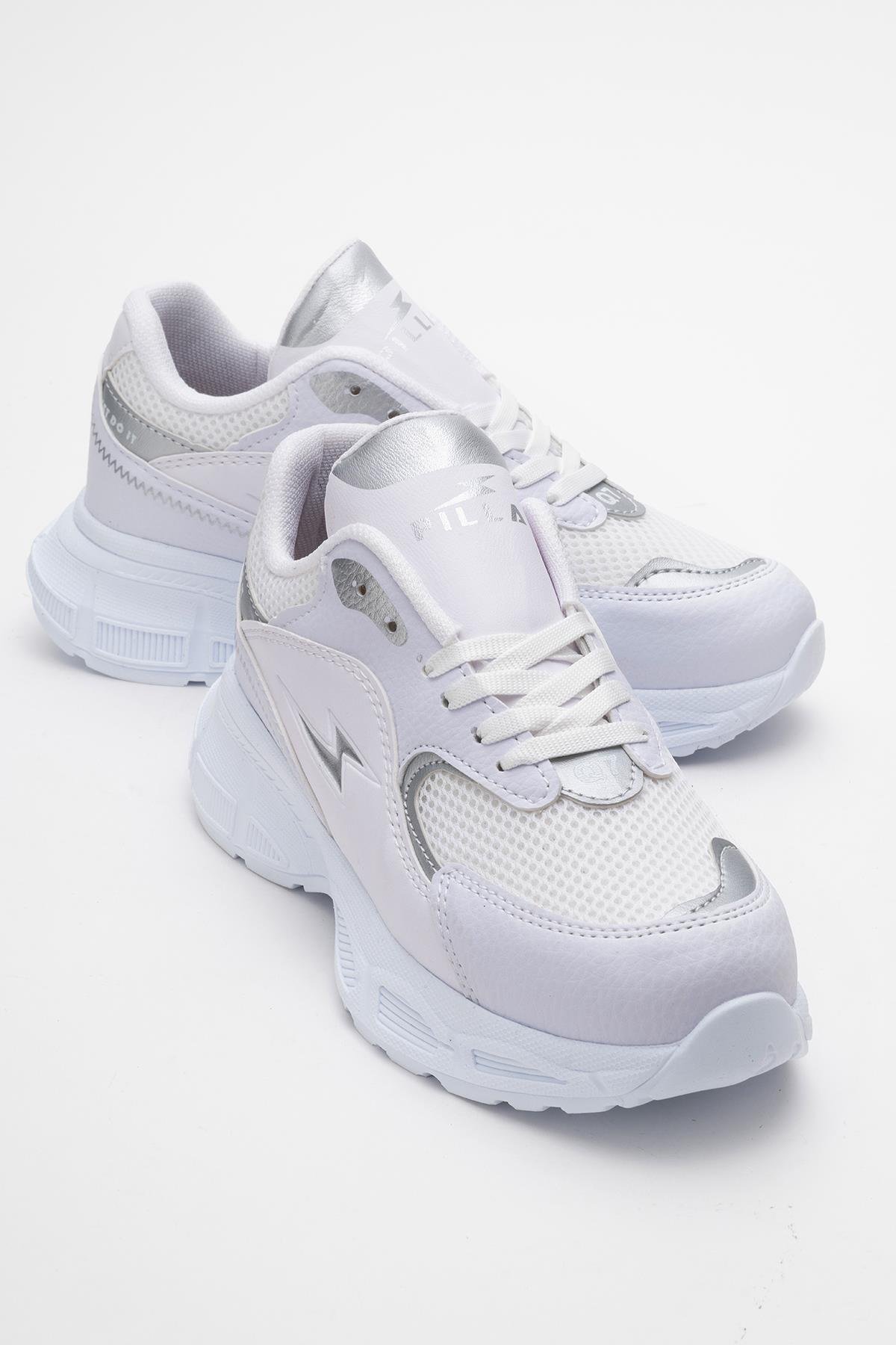 Kadın Anorak Spor Ayakkabı BEYAZ GÜMÜŞ - Görsel 2