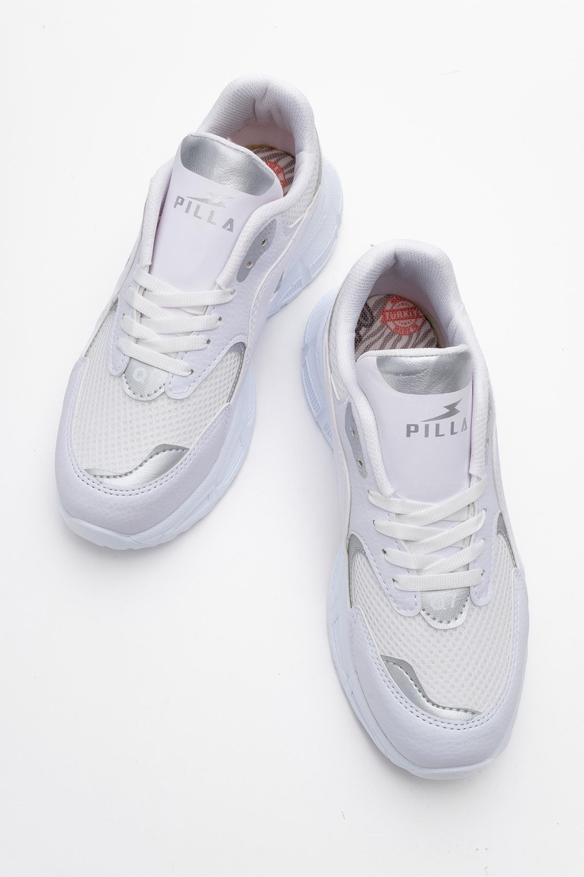 Kadın Anorak Spor Ayakkabı BEYAZ GÜMÜŞ - Görsel 6