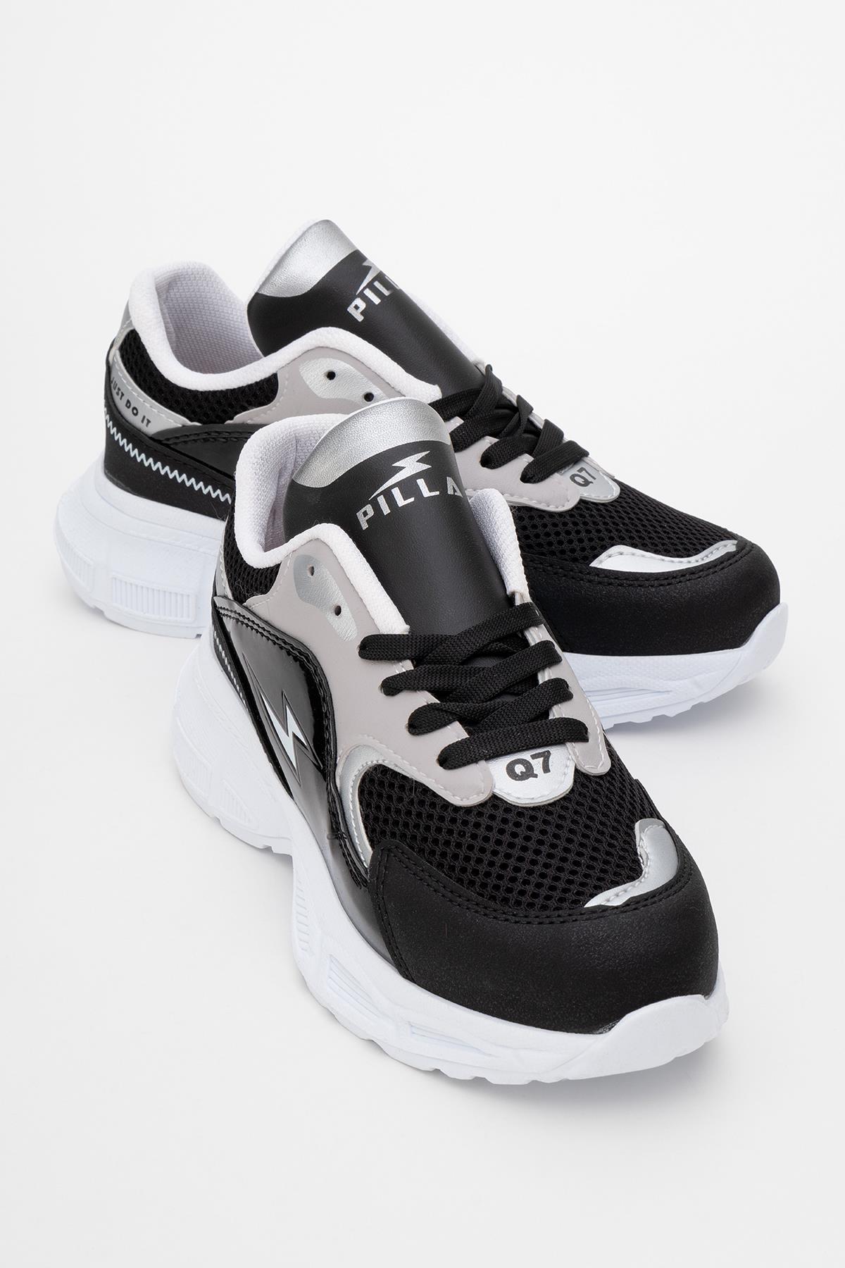 Kadın Anorak Spor Ayakkabı SİYAH FÜME BEYAZ - Görsel 2