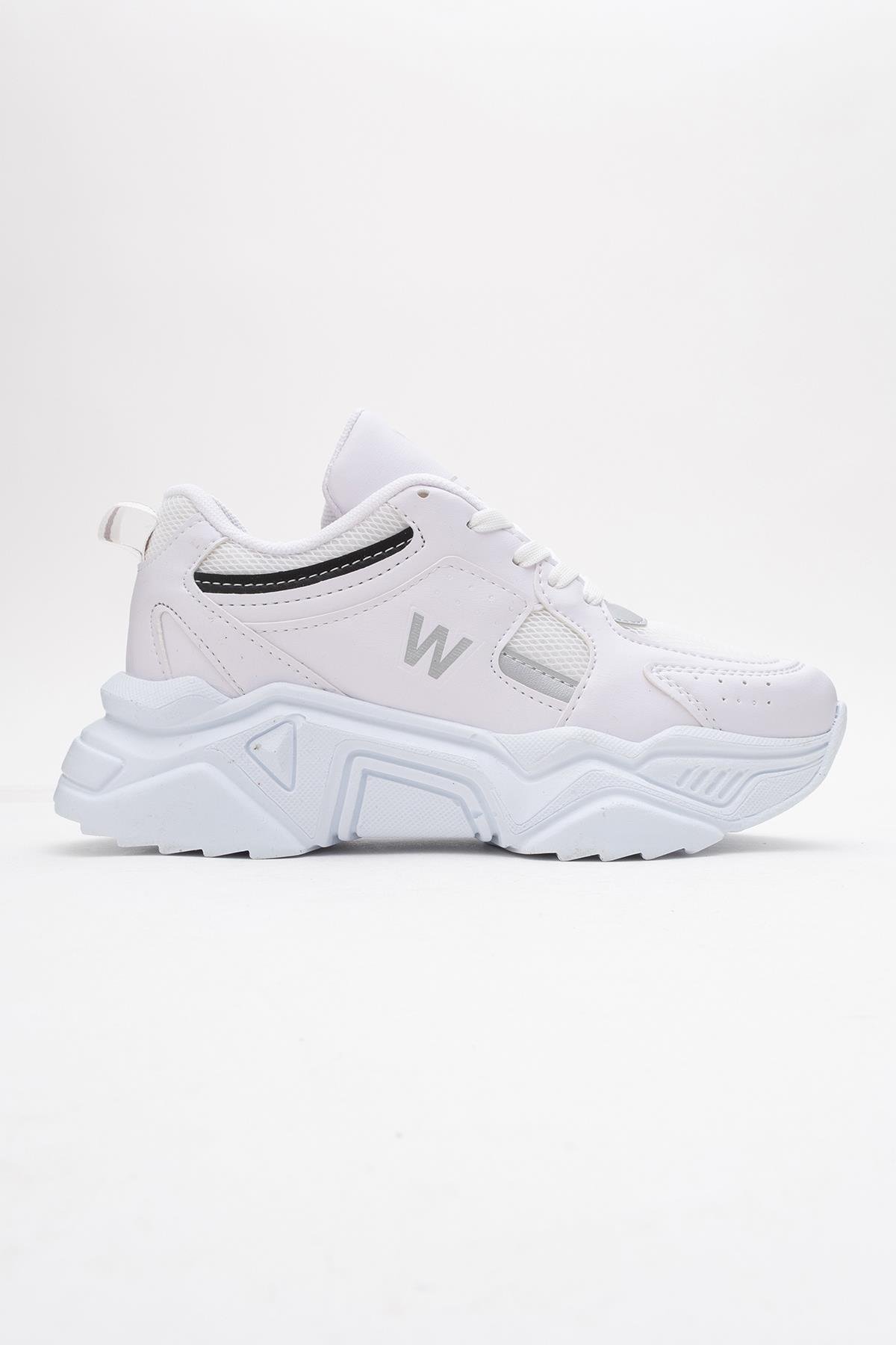 Kadın Anorak Spor Ayakkabı BEYAZ GÜMÜŞ - Görsel 3