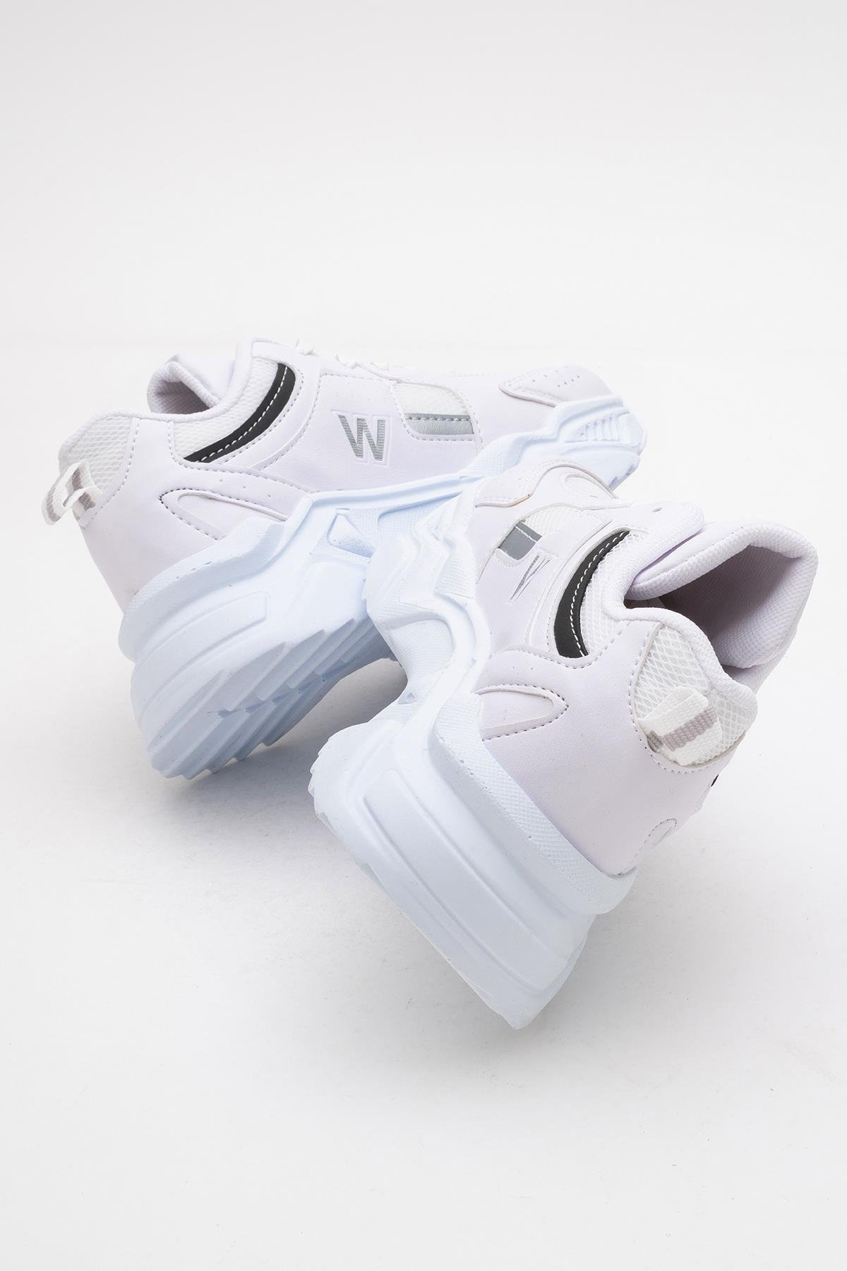 Kadın Anorak Spor Ayakkabı BEYAZ GÜMÜŞ - Görsel 5