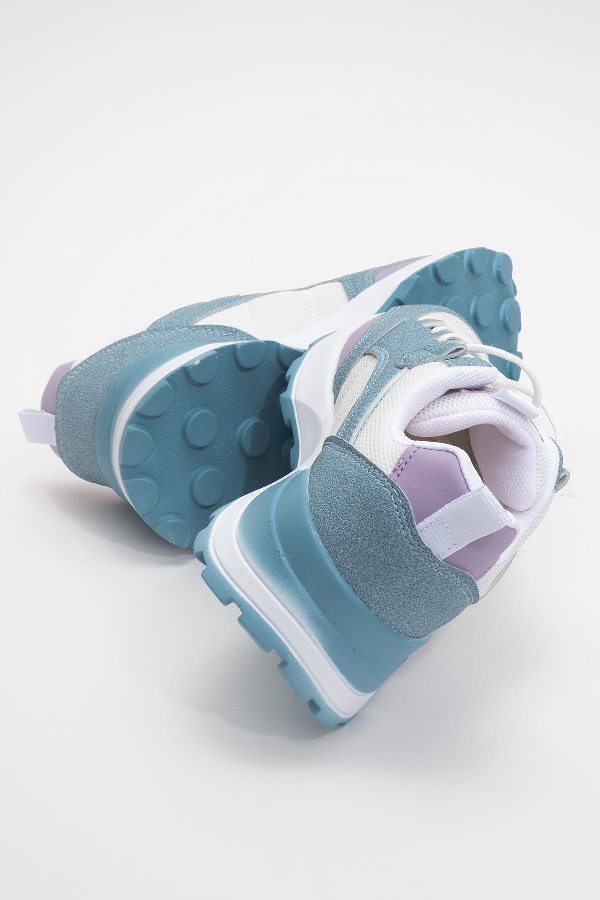 Kadın Spor Ayakkabı MAVİ BEYAZ - Görsel 5