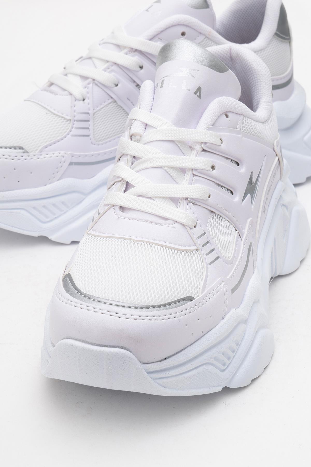 Kadın Anorak Spor Ayakkabı BEYAZ GÜMÜŞ - Görsel 4
