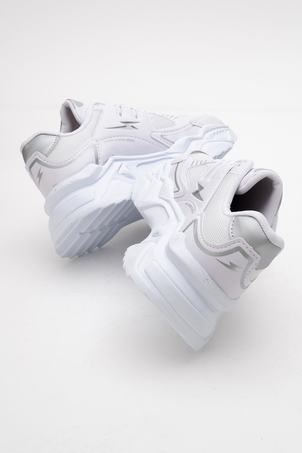 Kadın Anorak Spor Ayakkabı BEYAZ GÜMÜŞ - Görsel 5