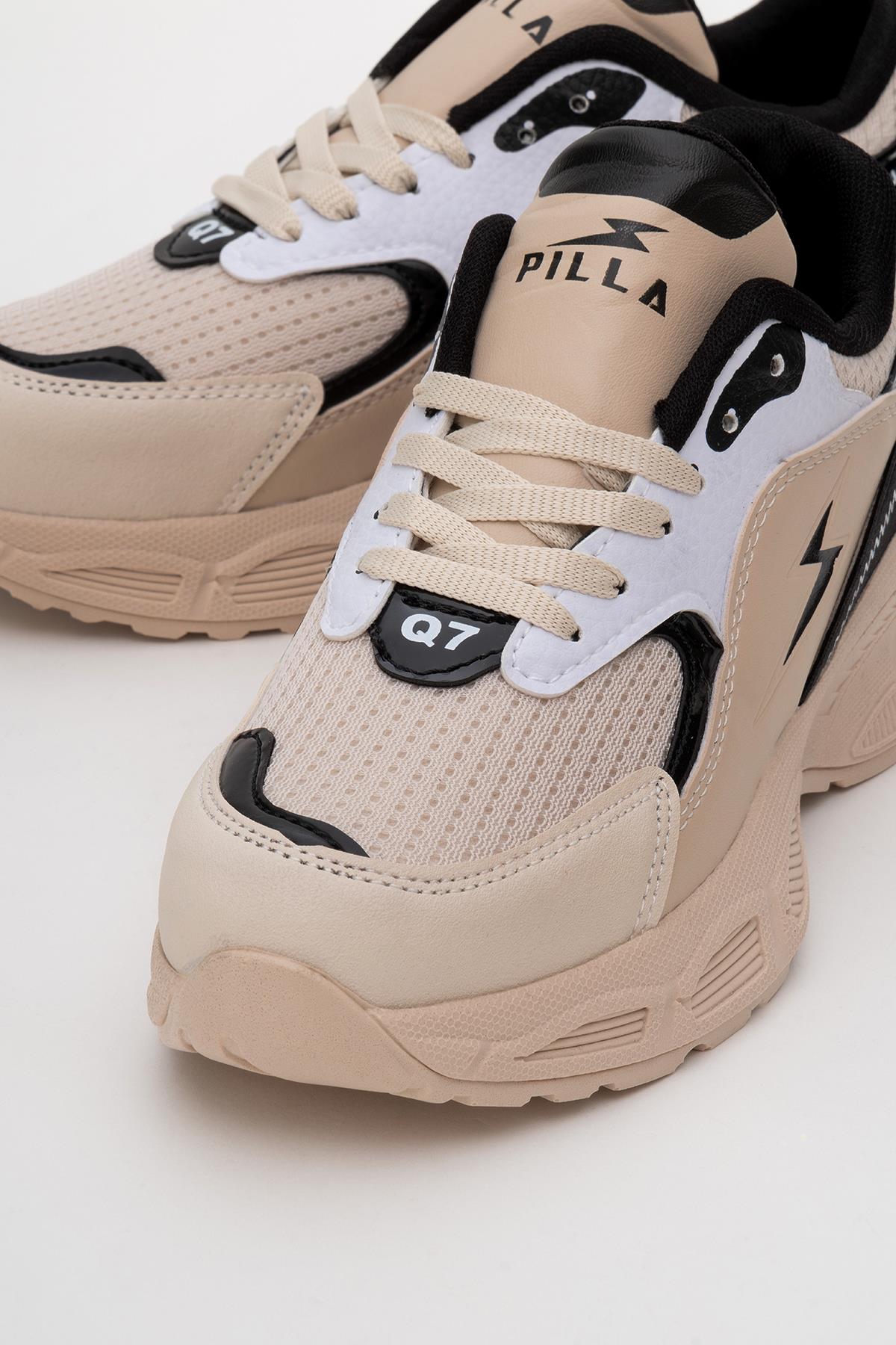 Kadın Anorak Spor Ayakkabı BEJ SİYAH - Görsel 4