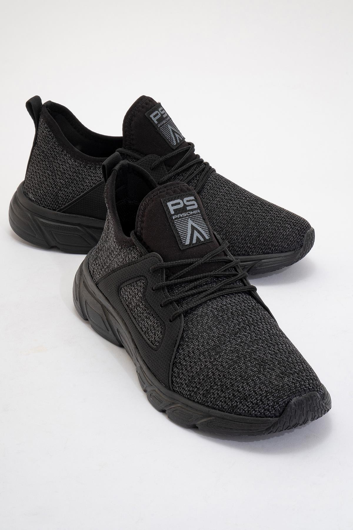 Kadın Triko Spor Ayakkabı SİYAH SİYAH - Görsel 2