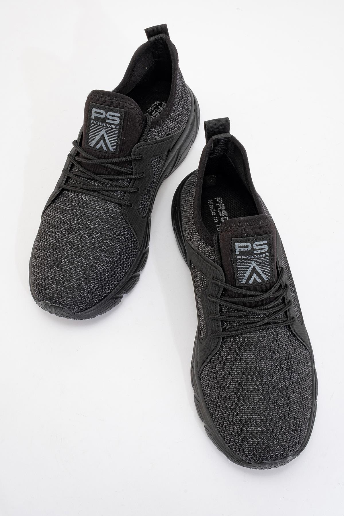 Kadın Triko Spor Ayakkabı SİYAH SİYAH - Görsel 6