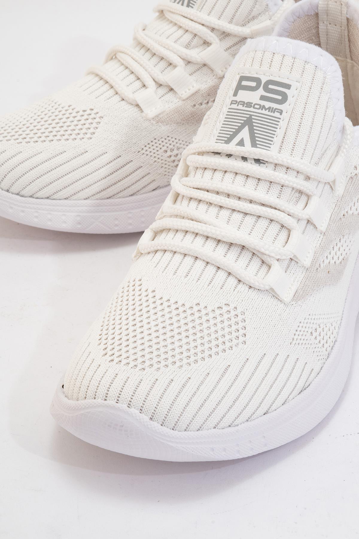Anorak Bağcıklı Kadın Spor Ayakkabı BEYAZ BEYAZ - Görsel 4