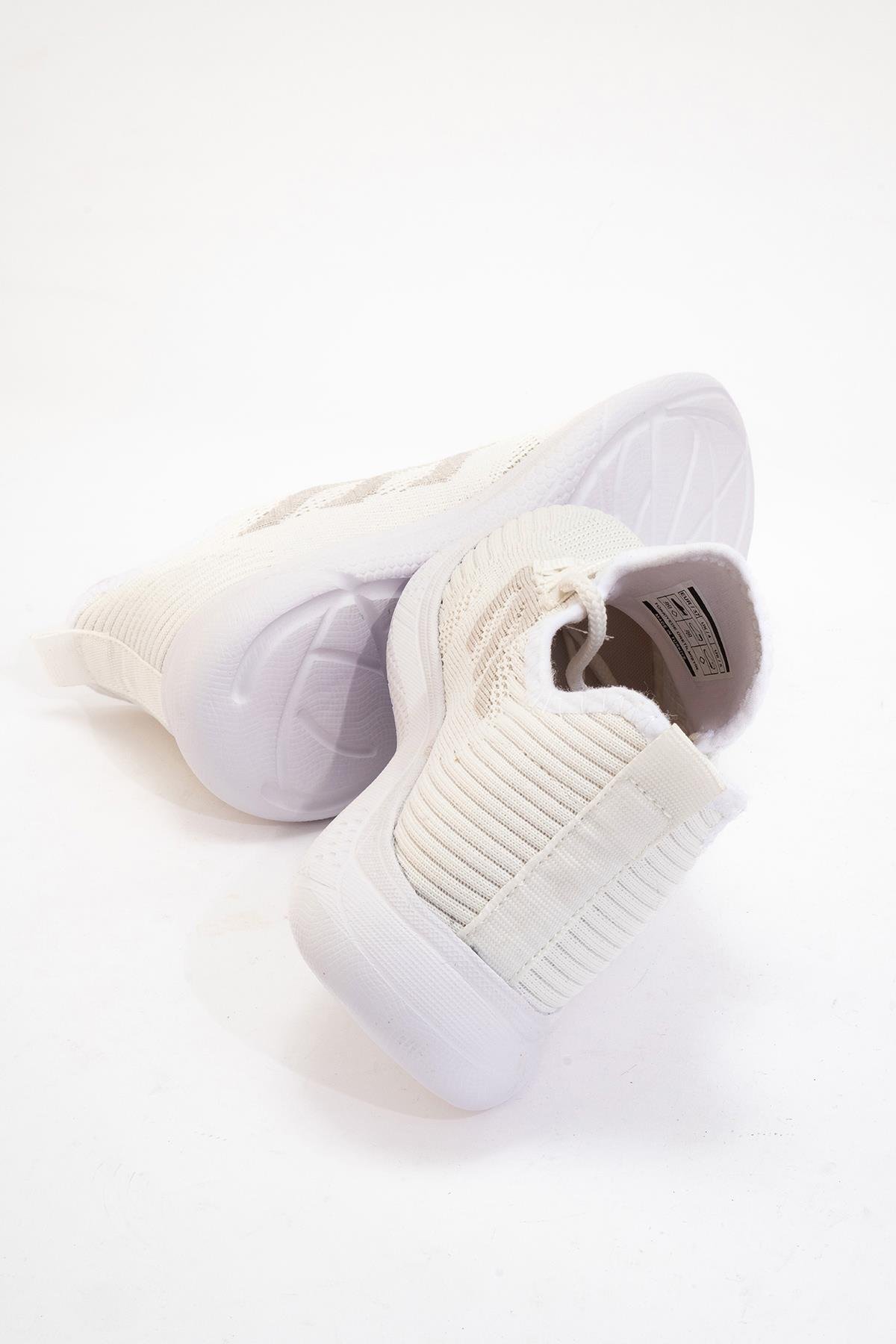 Anorak Bağcıklı Kadın Spor Ayakkabı BEYAZ BEYAZ - Görsel 5