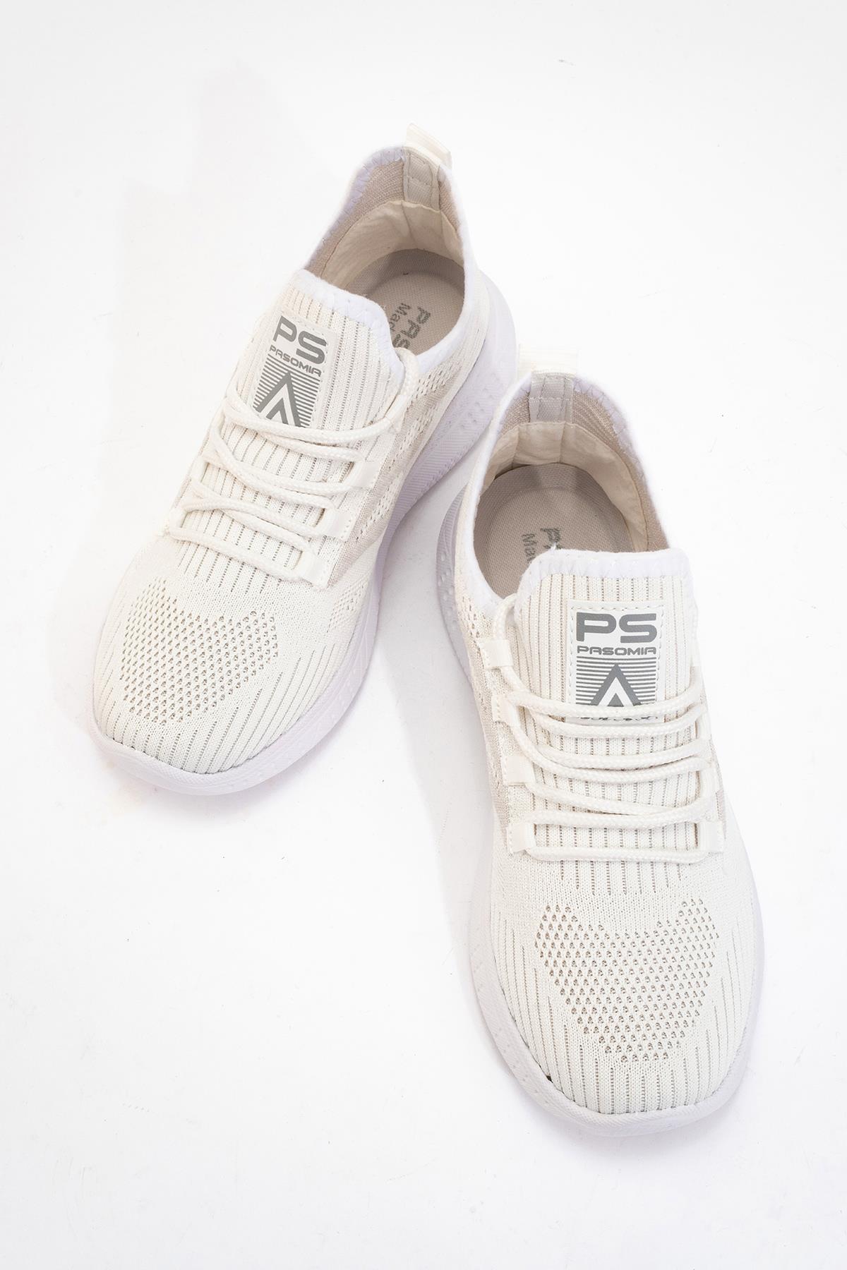 Anorak Bağcıklı Kadın Spor Ayakkabı BEYAZ BEYAZ - Görsel 6