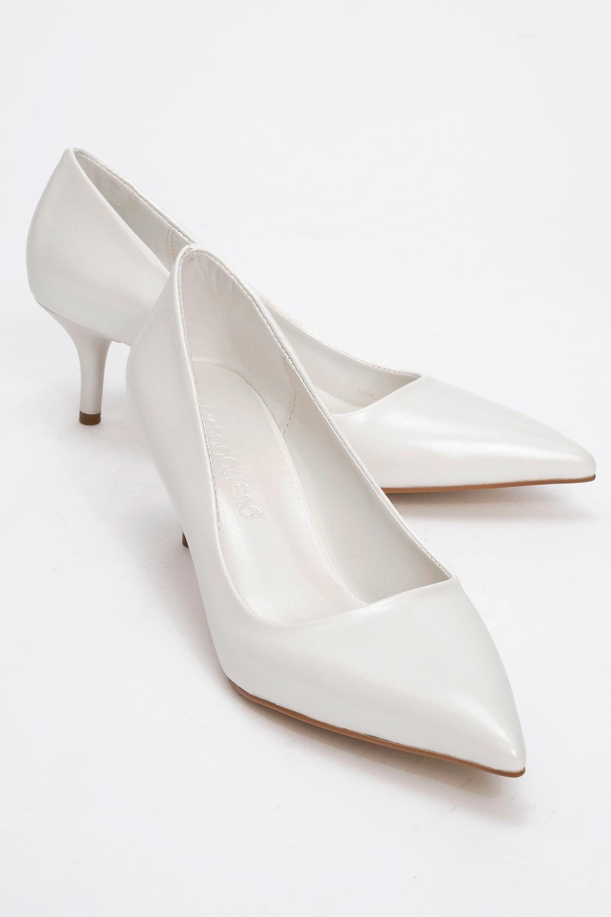 Kadın Sivri Burunlu Stiletto SEDEF CİLT - Görsel 2