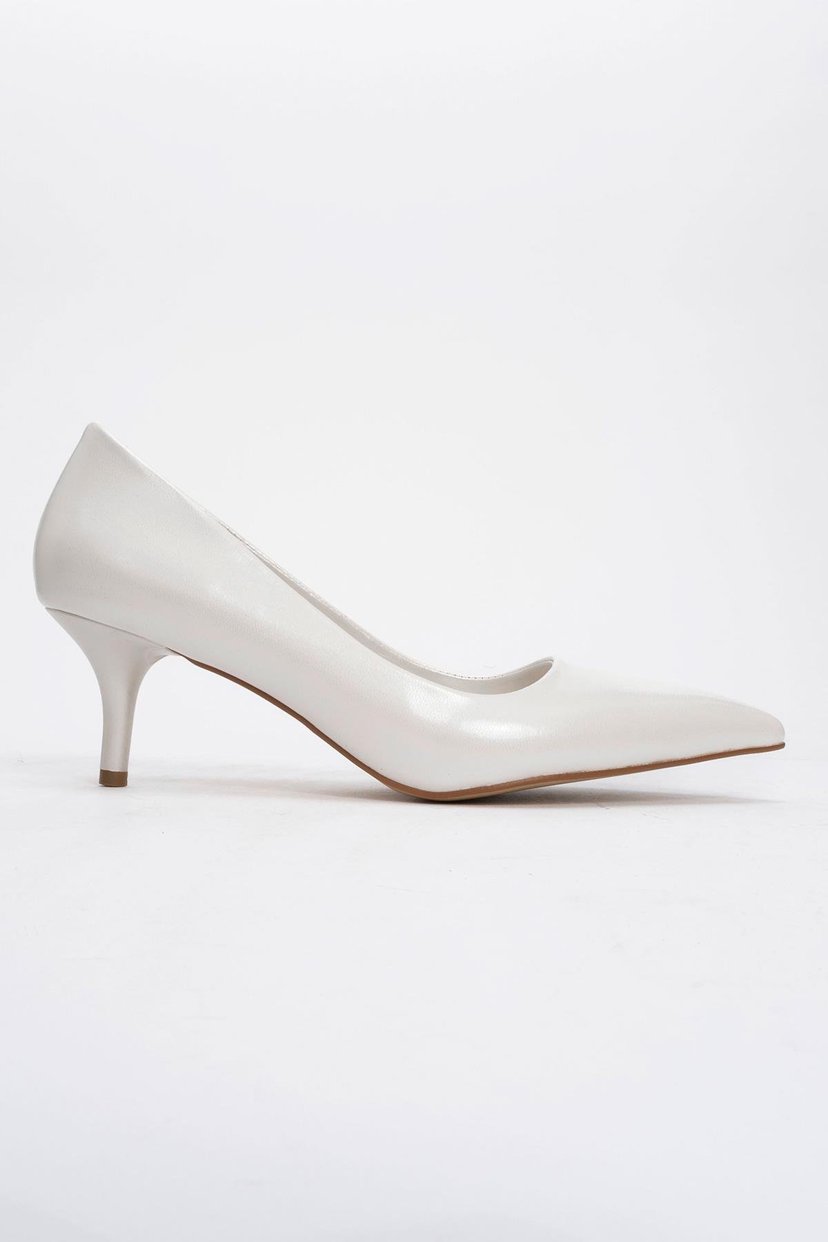 Kadın Sivri Burunlu Stiletto SEDEF CİLT - Görsel 3