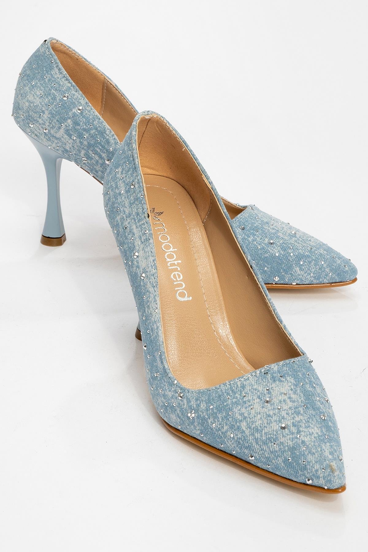 Kadın Topuklu Ayakkabı MAVİ KOT - Görsel 2