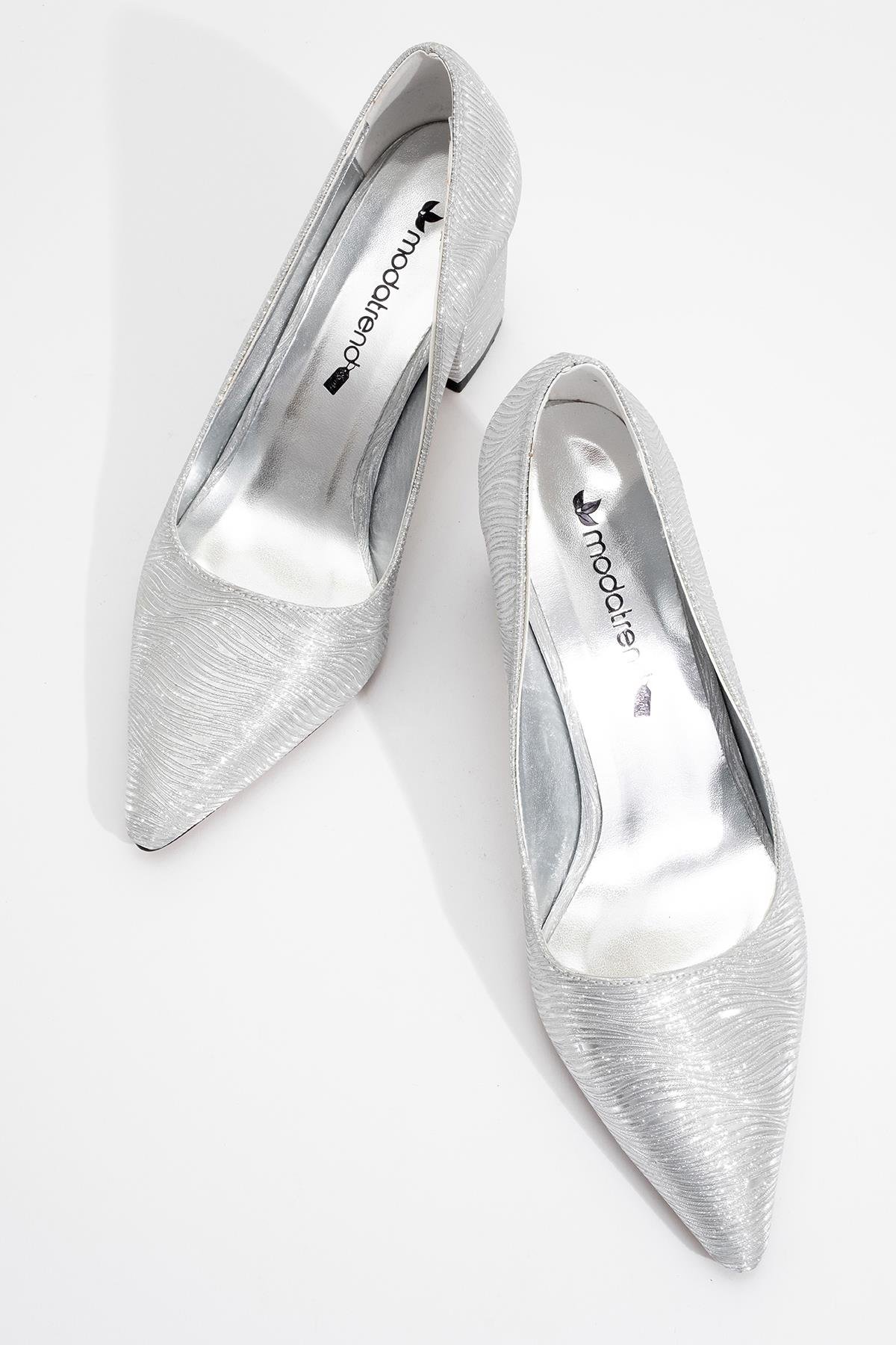 Kadın Günlük Ayakkabı GÜMÜŞ DALGALI - Görsel 6