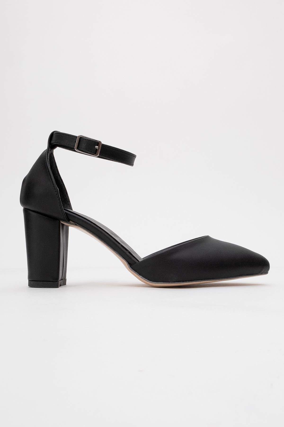 Kadın Topuklu Ayakkabı SİYAH CİLT - Görsel 3