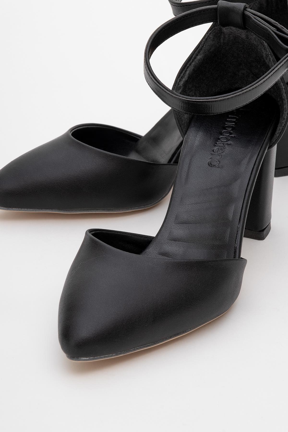 Kadın Topuklu Ayakkabı SİYAH CİLT - Görsel 4