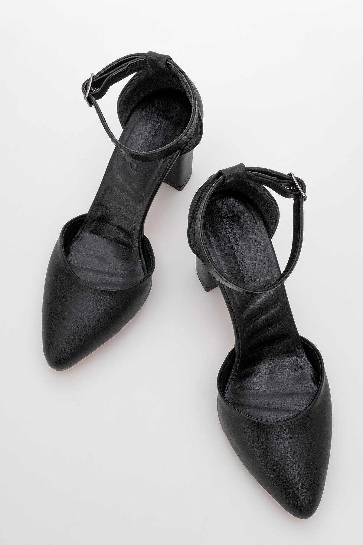 Kadın Topuklu Ayakkabı SİYAH CİLT - Görsel 6