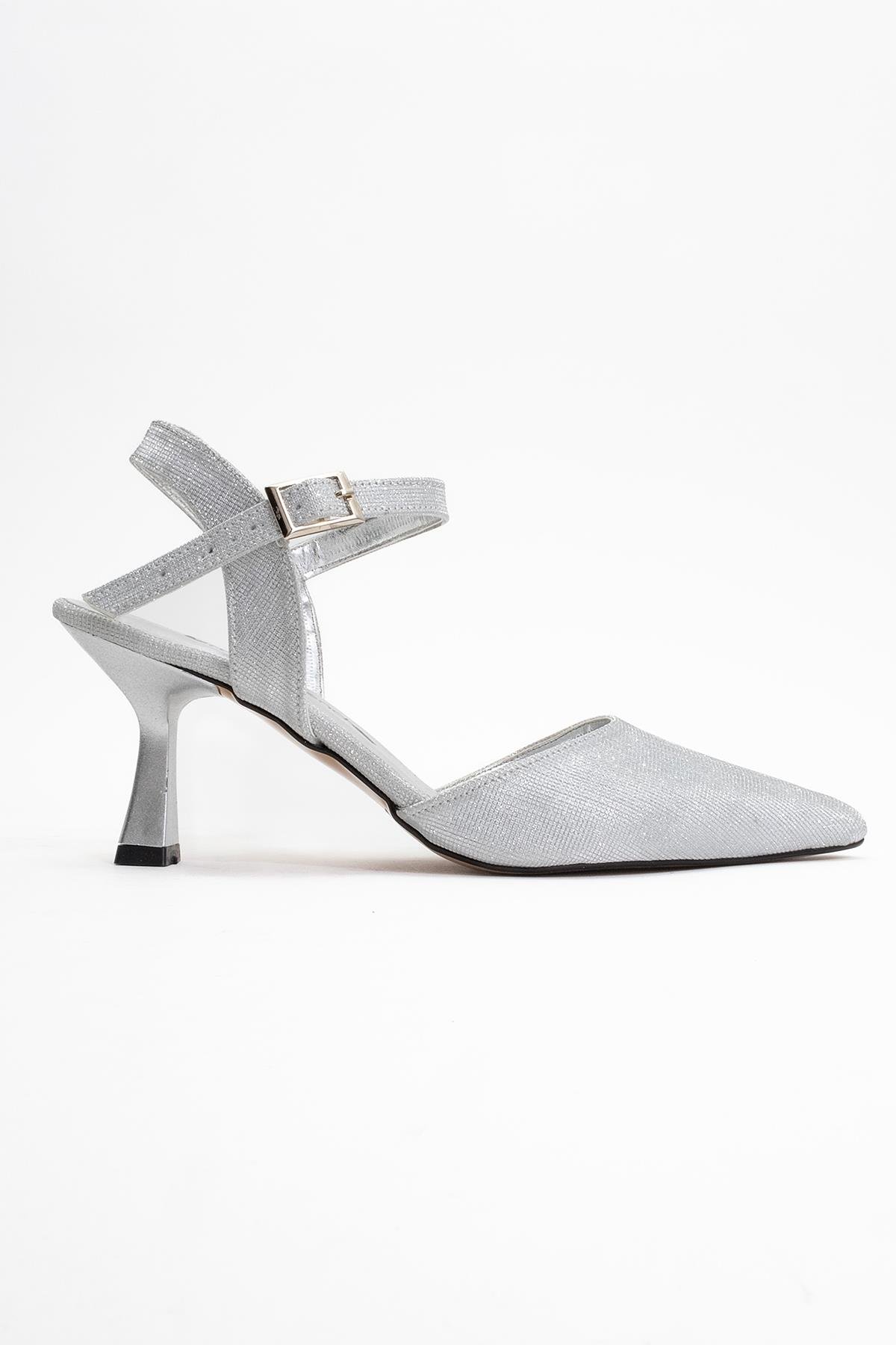 Kadın Topuklu Ayakkabı GÜMÜŞ SİM - Görsel 3