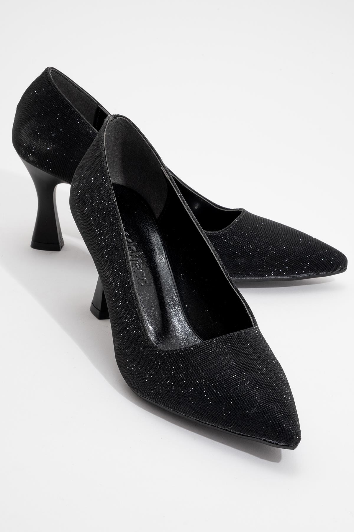 Kadın Sivri Burunlu Stiletto SİYAH SİM - Görsel 2