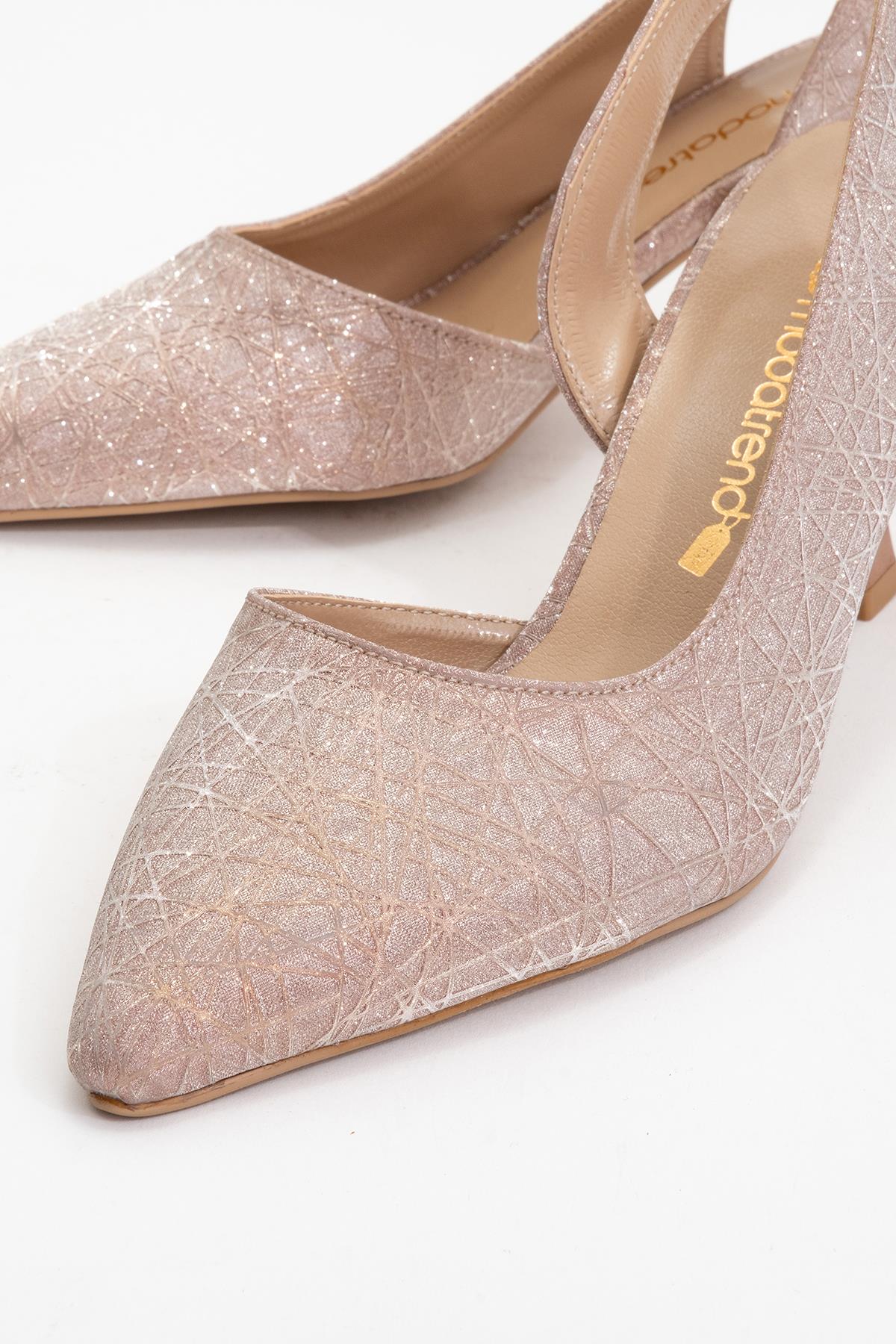 Kadın Topuklu Ayakkabı BAKIR ÜÇGEN - Görsel 4