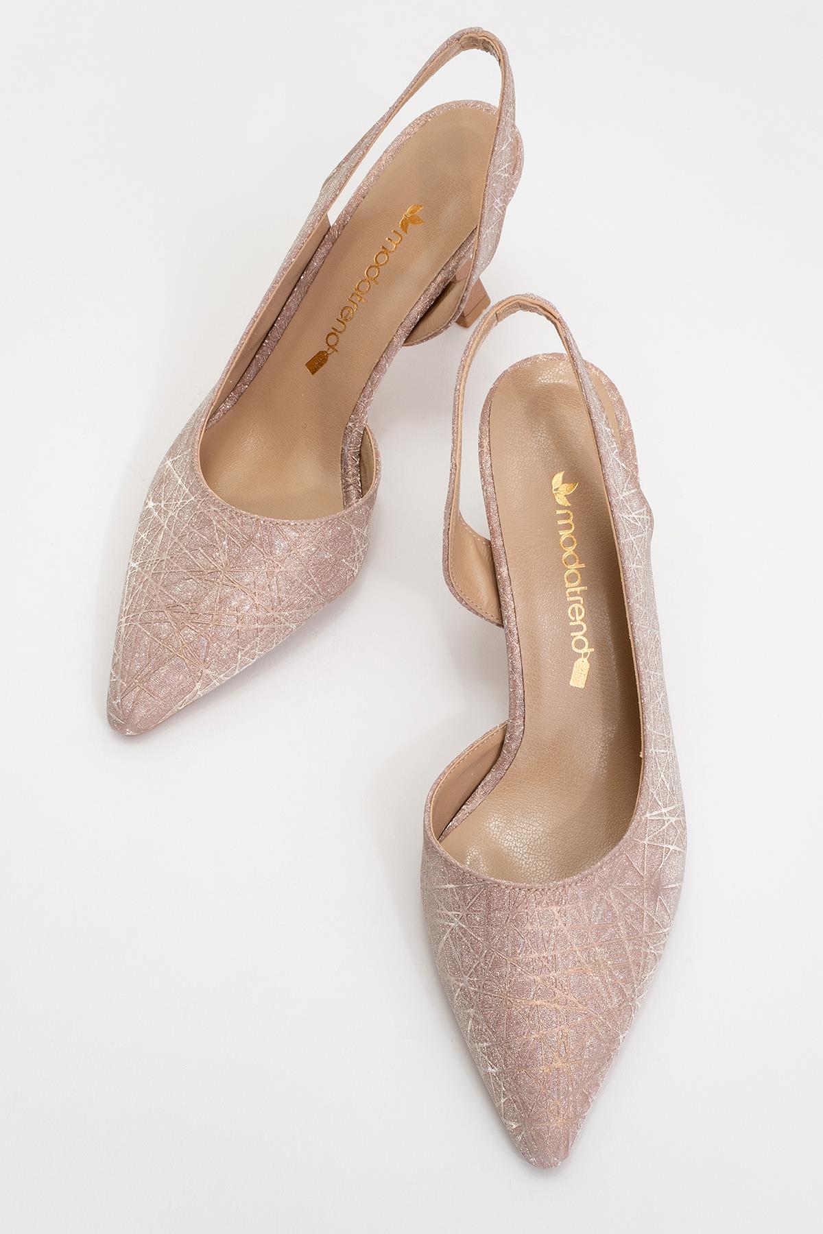 Kadın Topuklu Ayakkabı BAKIR ÜÇGEN - Görsel 6