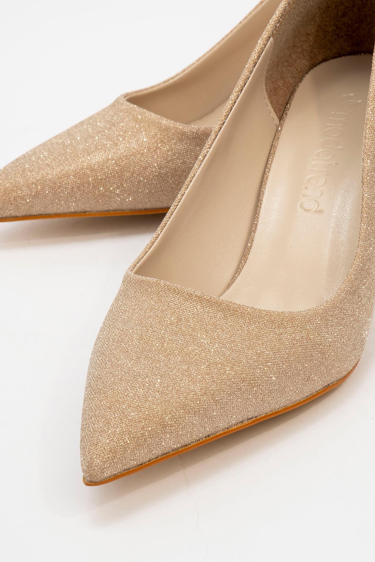 Kadın Çapraz Kemer Günlük Ayakkabı ALTIN SİM - Görsel 4