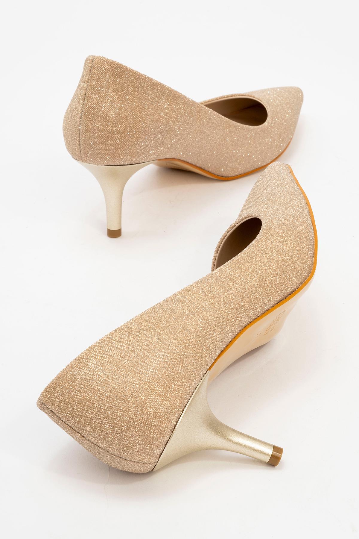 Kadın Çapraz Kemer Günlük Ayakkabı ALTIN SİM - Görsel 5