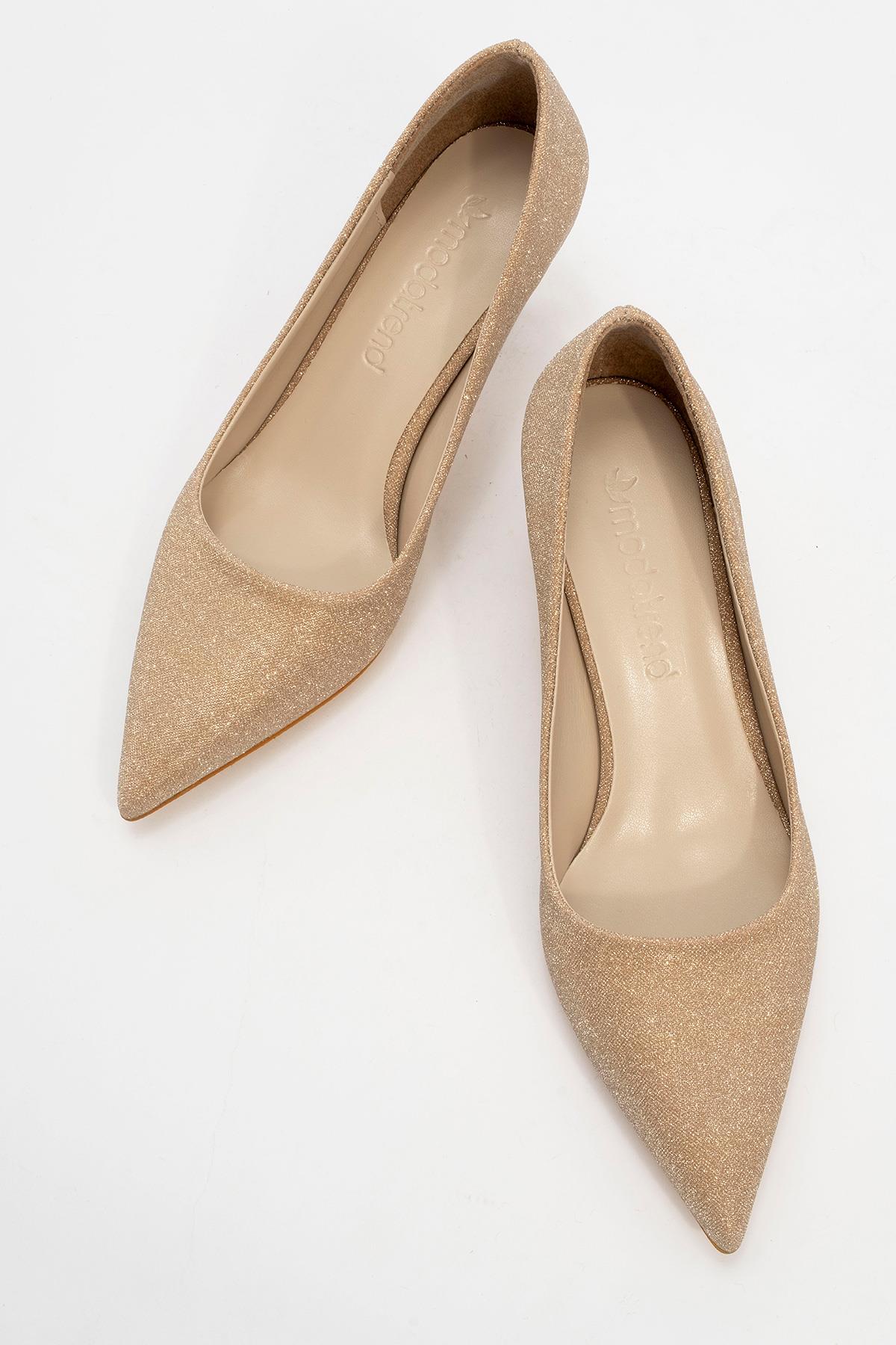 Kadın Çapraz Kemer Günlük Ayakkabı ALTIN SİM - Görsel 6