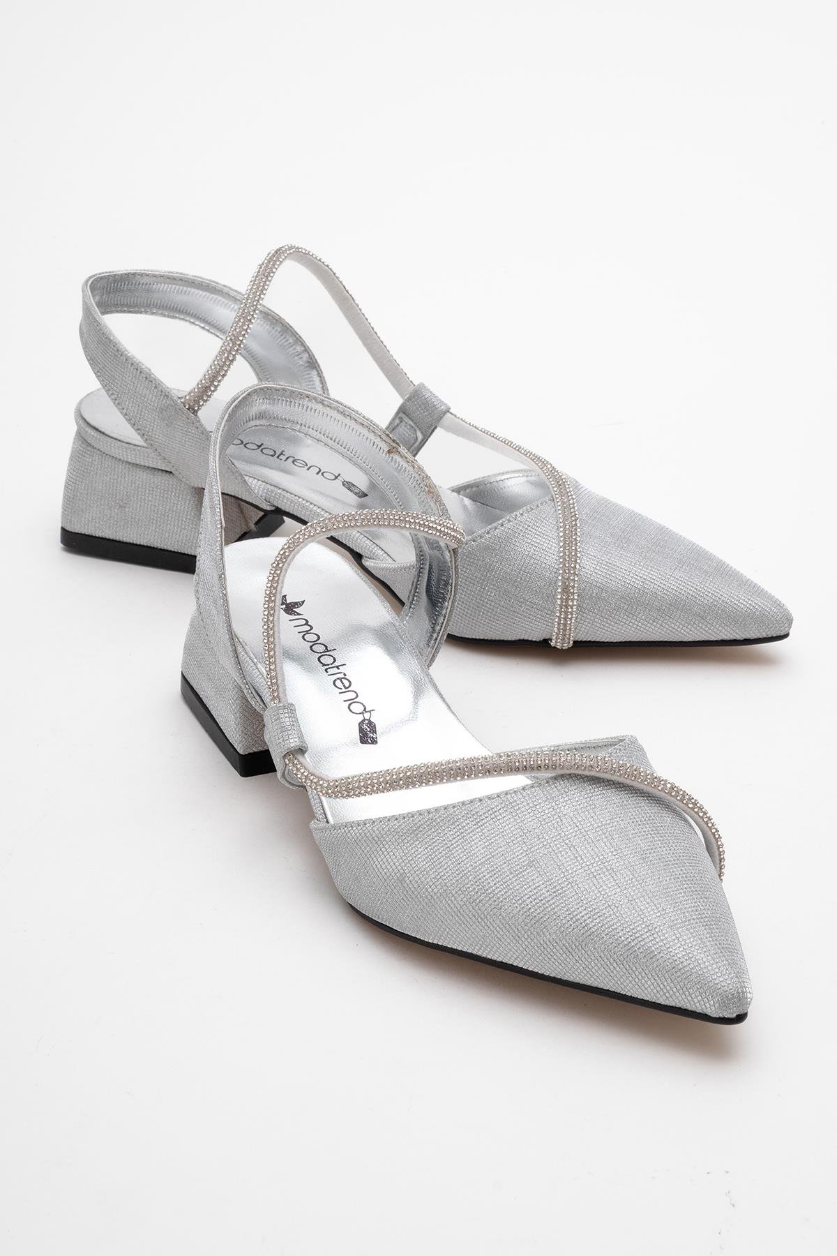 Kadın Topuklu Ayakkabı GÜMÜŞ SİM - Görsel 2