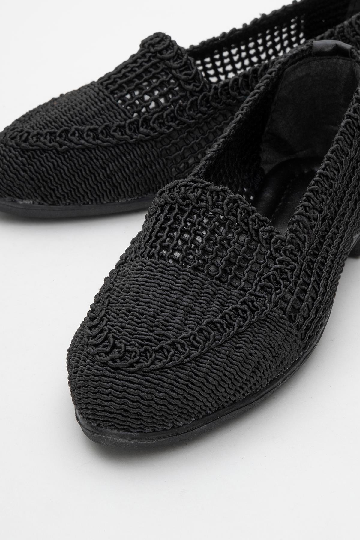 Kadın Fileli Babet SİYAH - Görsel 4