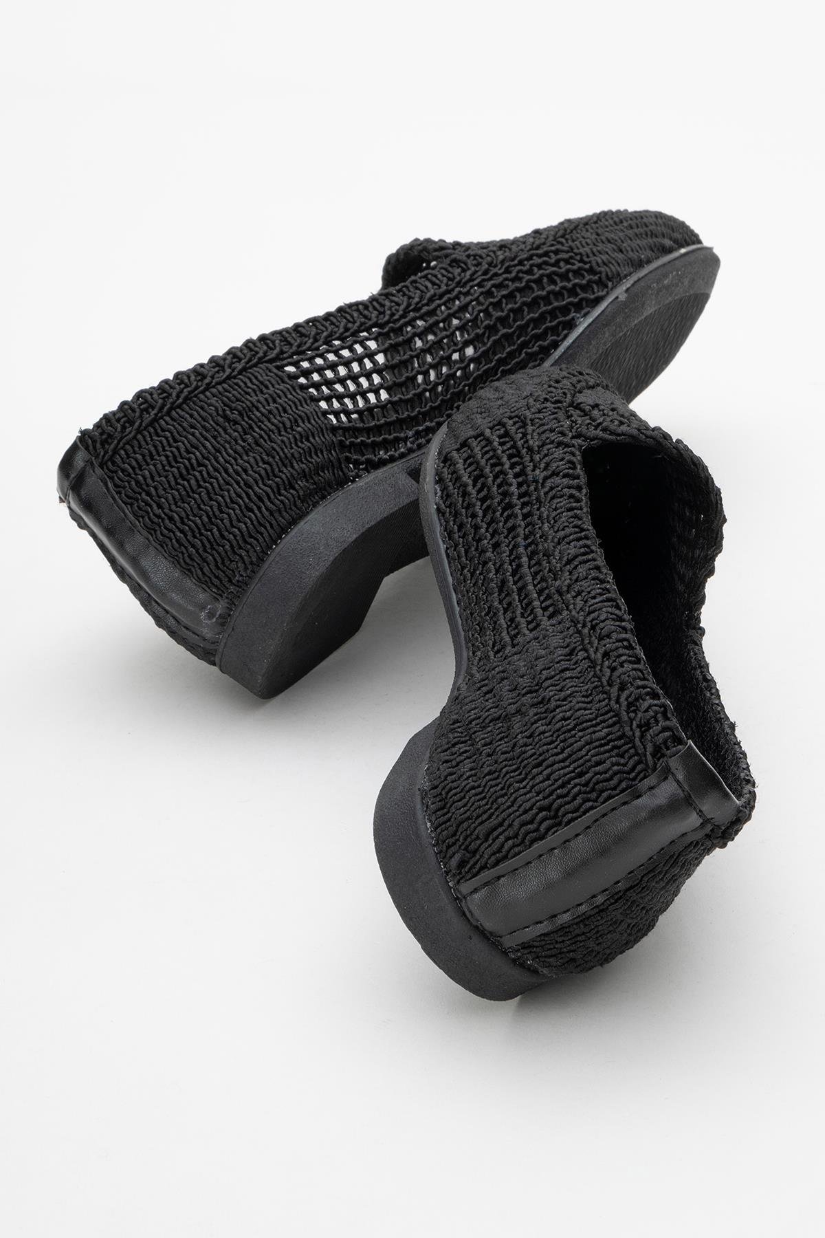 Kadın Fileli Babet SİYAH - Görsel 5