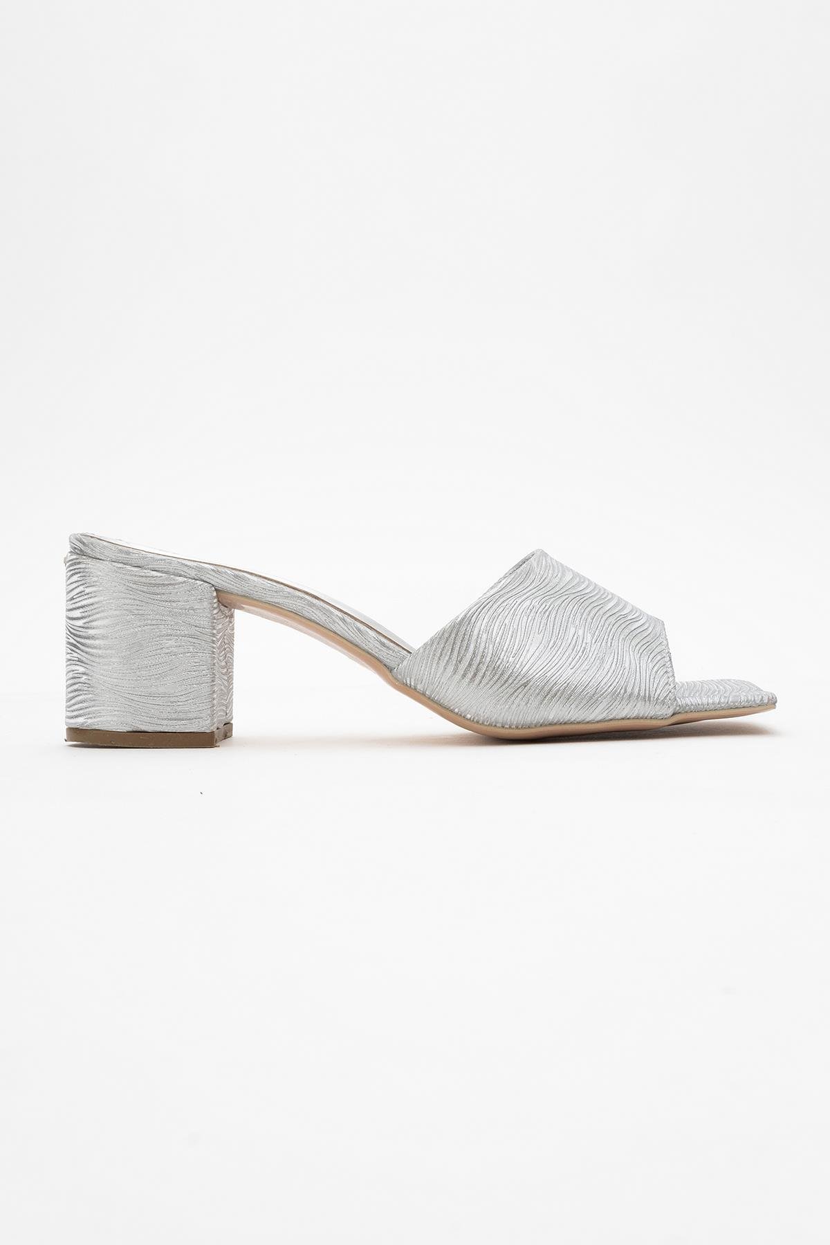 Kadın Topuklu Terlik GÜMÜŞ SUYOLU - Görsel 3