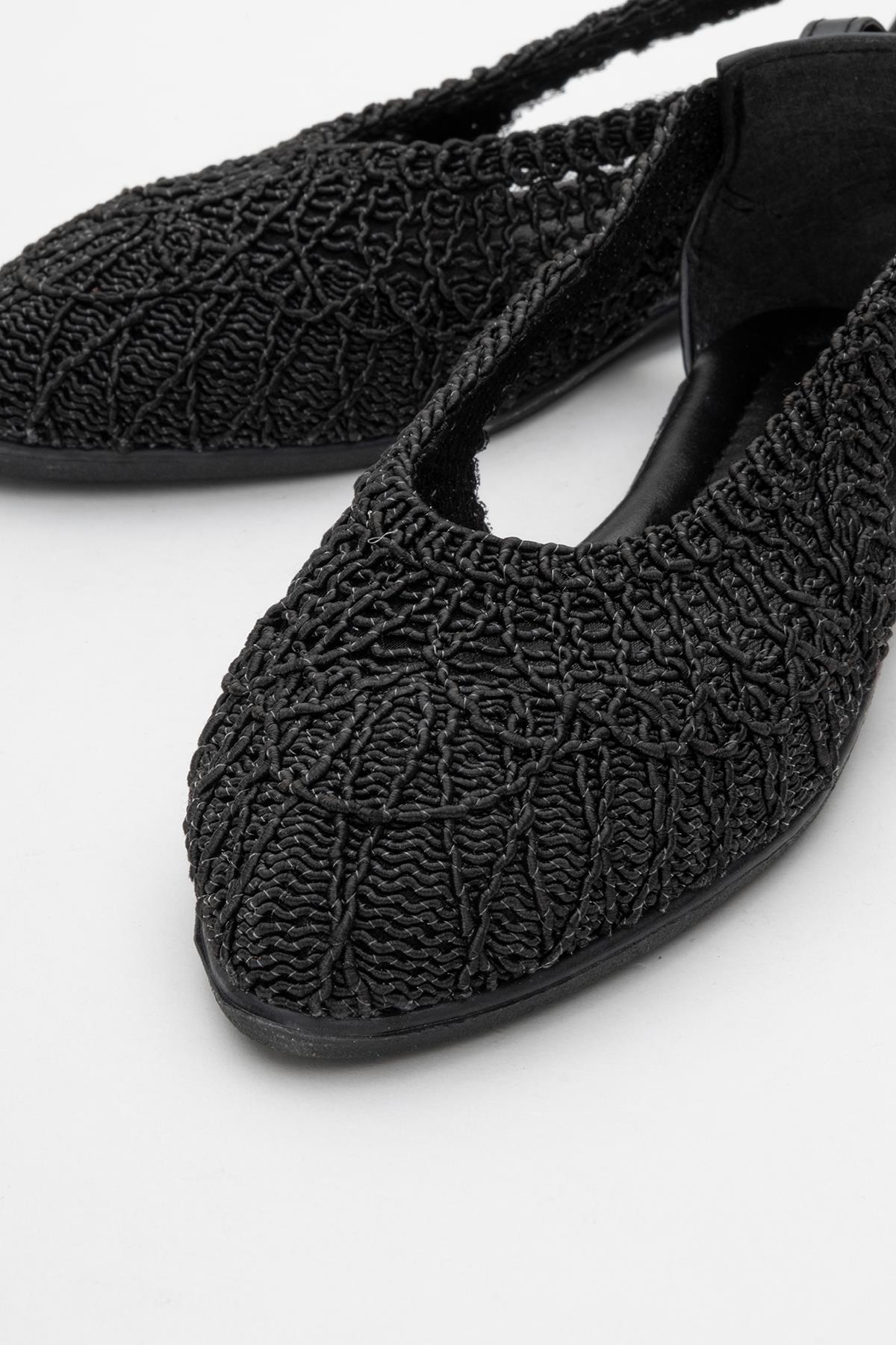 Kadın Fileli Babet SİYAH - Görsel 4