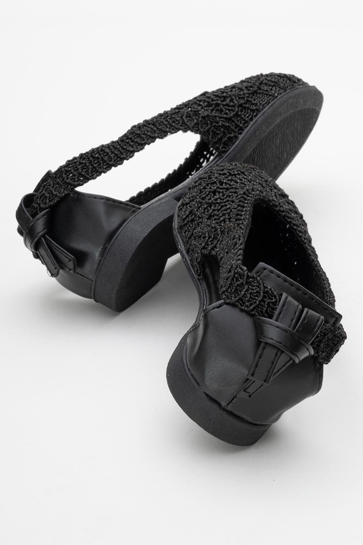 Kadın Fileli Babet SİYAH - Görsel 5