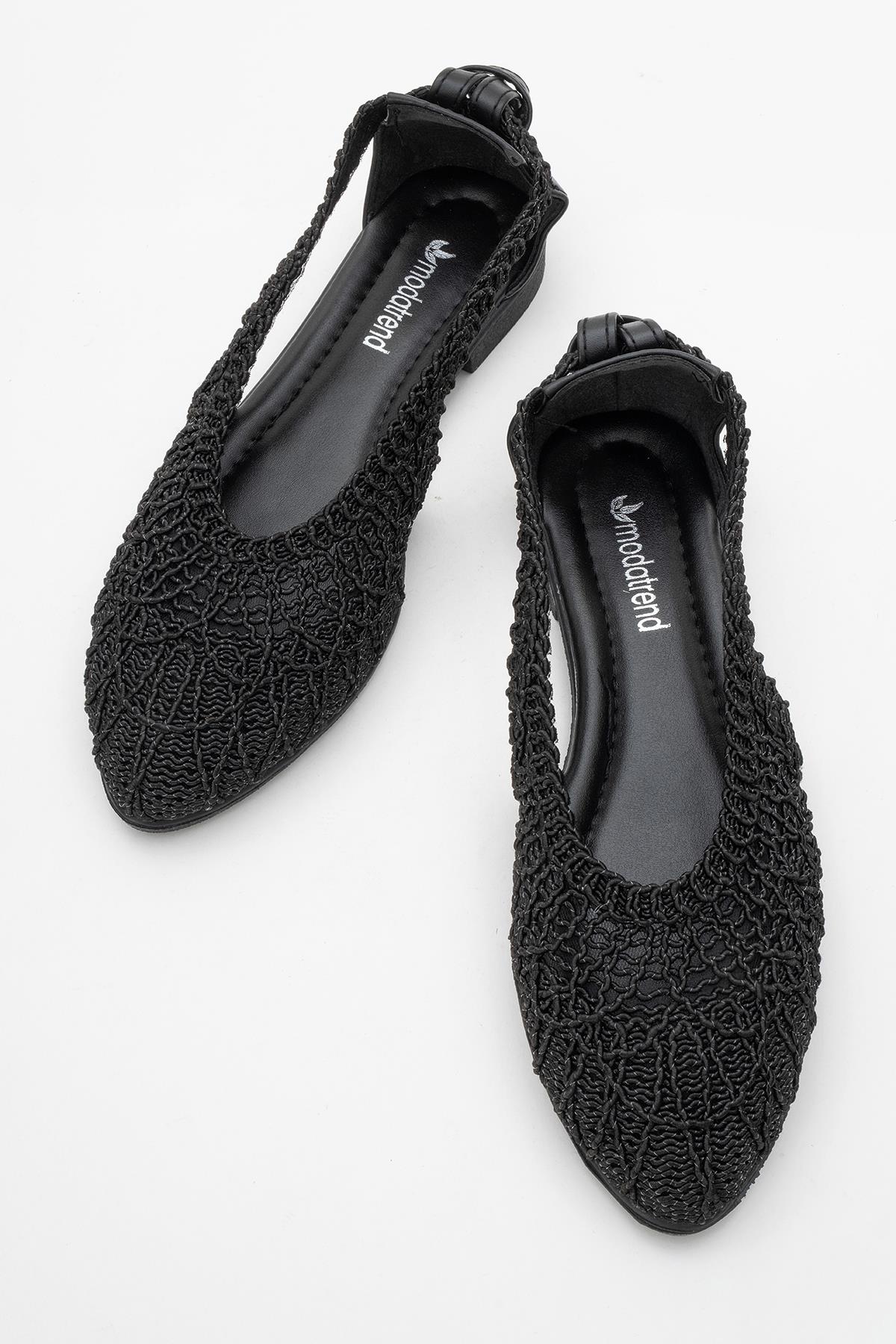 Kadın Fileli Babet SİYAH - Görsel 6