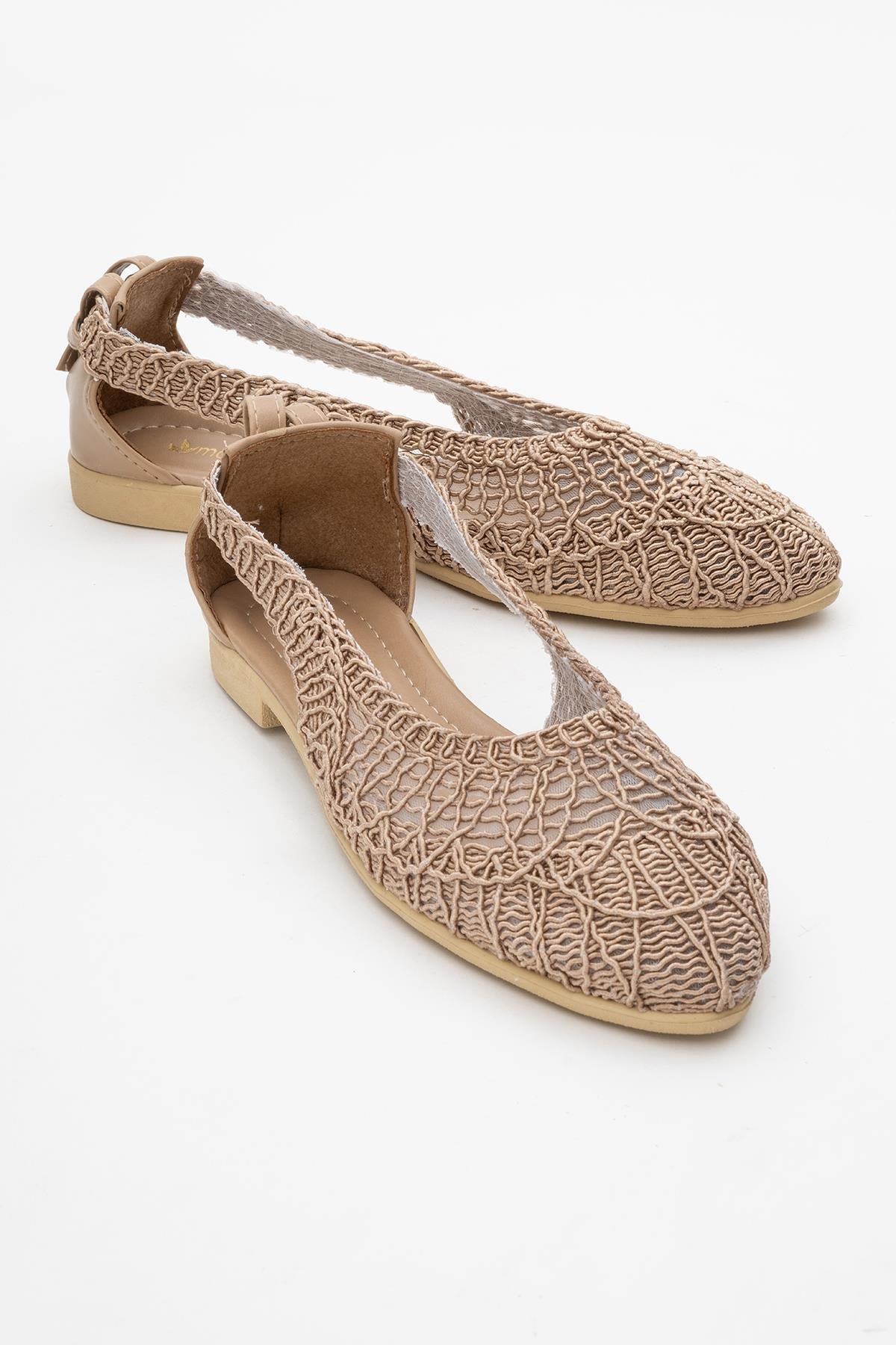 Kadın Fileli Babet VİZON - Görsel 2