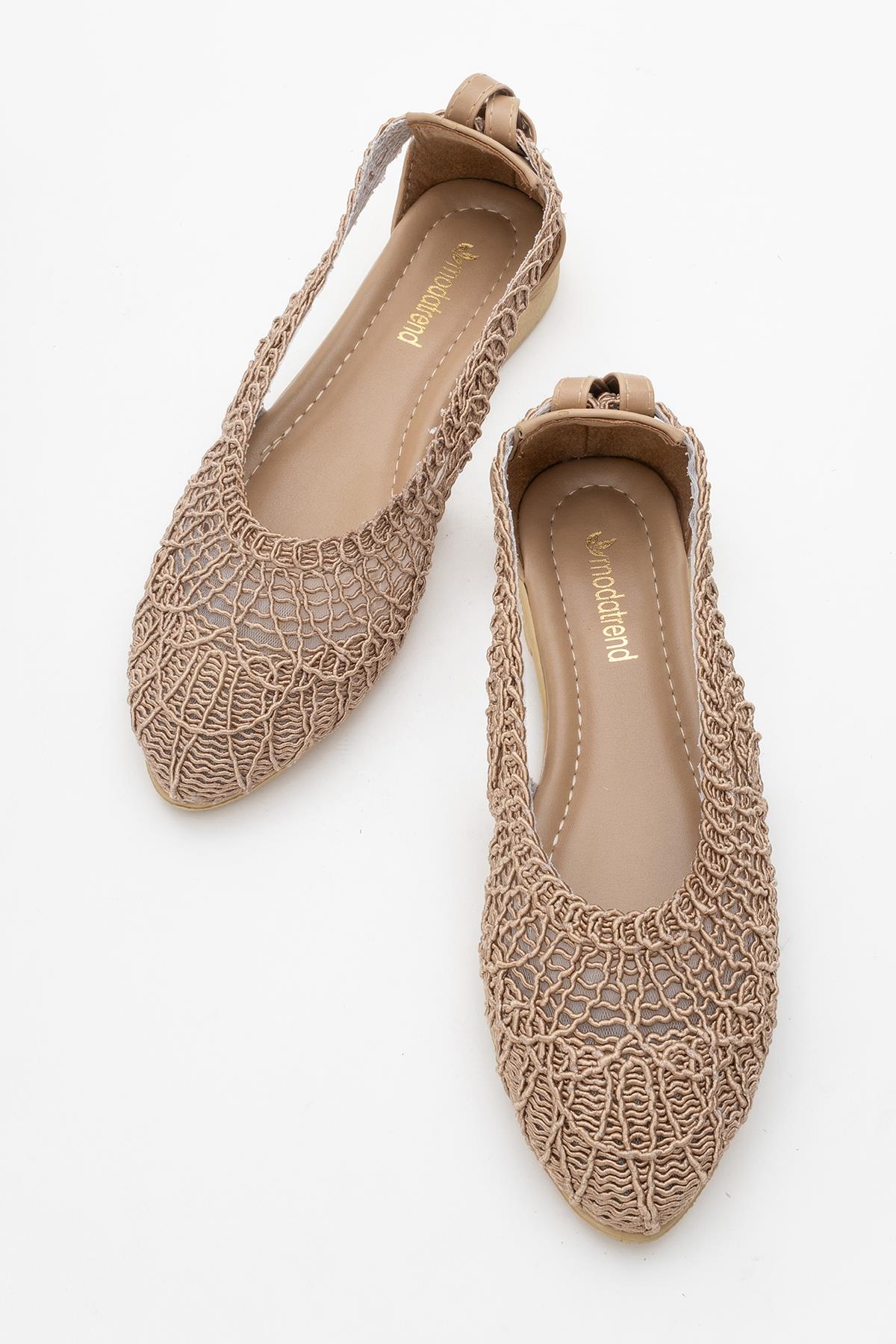 Kadın Fileli Babet VİZON - Görsel 6