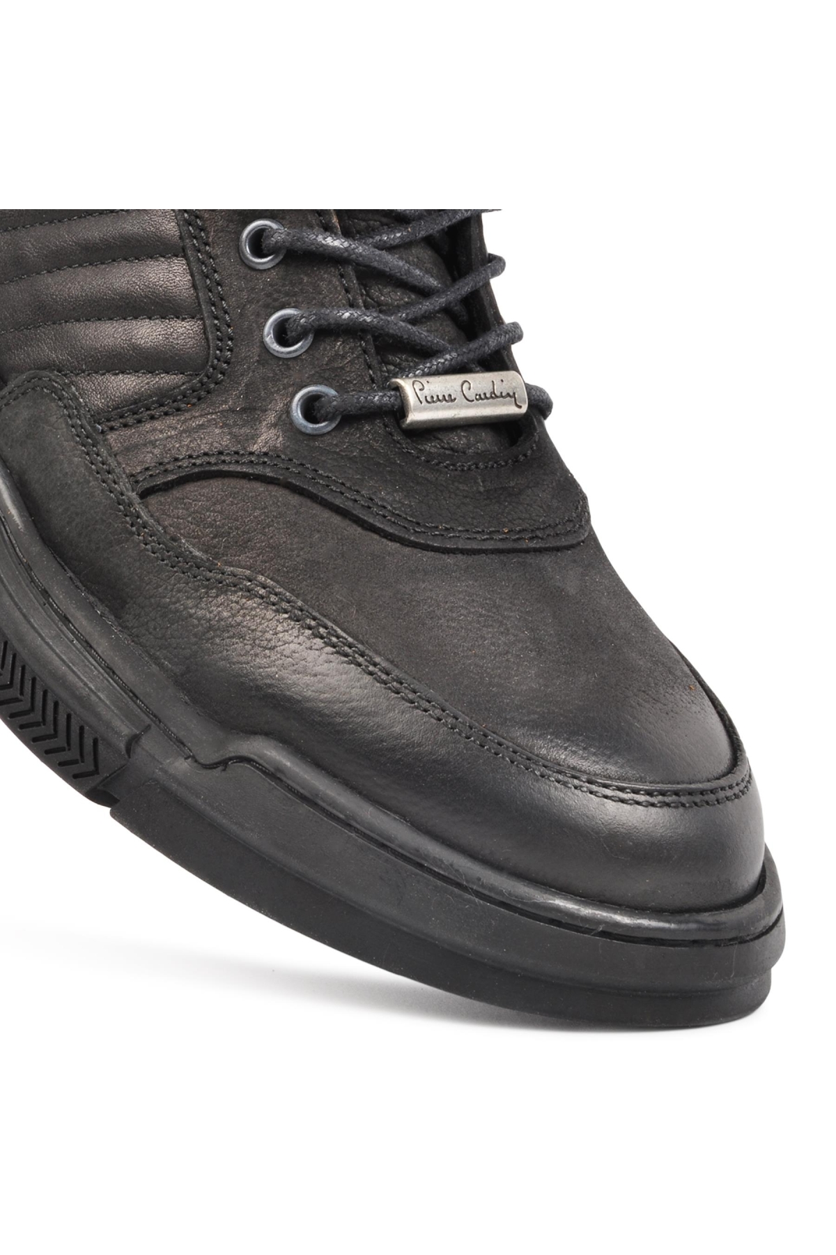 Siyah Nubuk Hakiki Deri Erkek Bot - Görsel 6