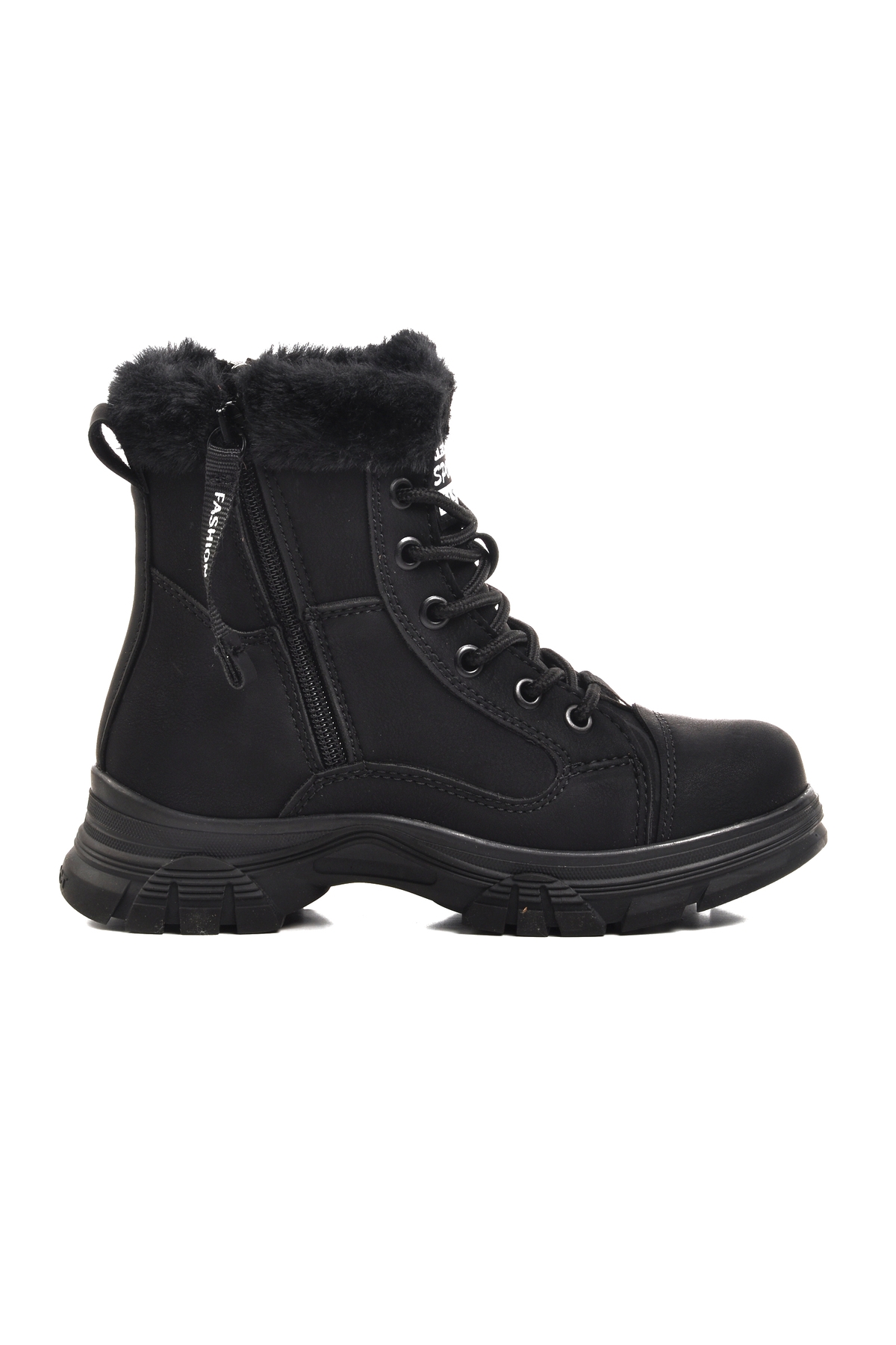 Aspor Siyah Zümrüt İçi Polarlı Kız Çocuk Bot - Görsel 2