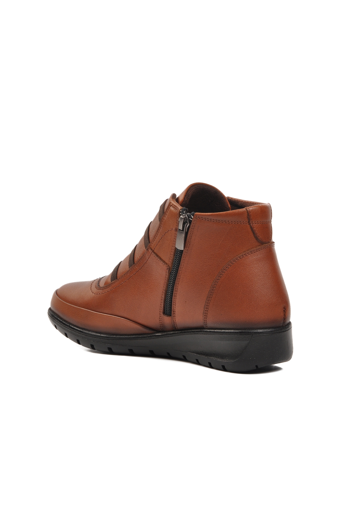 Taba Siyah Hakiki Deri Kadın Bot - Görsel 5