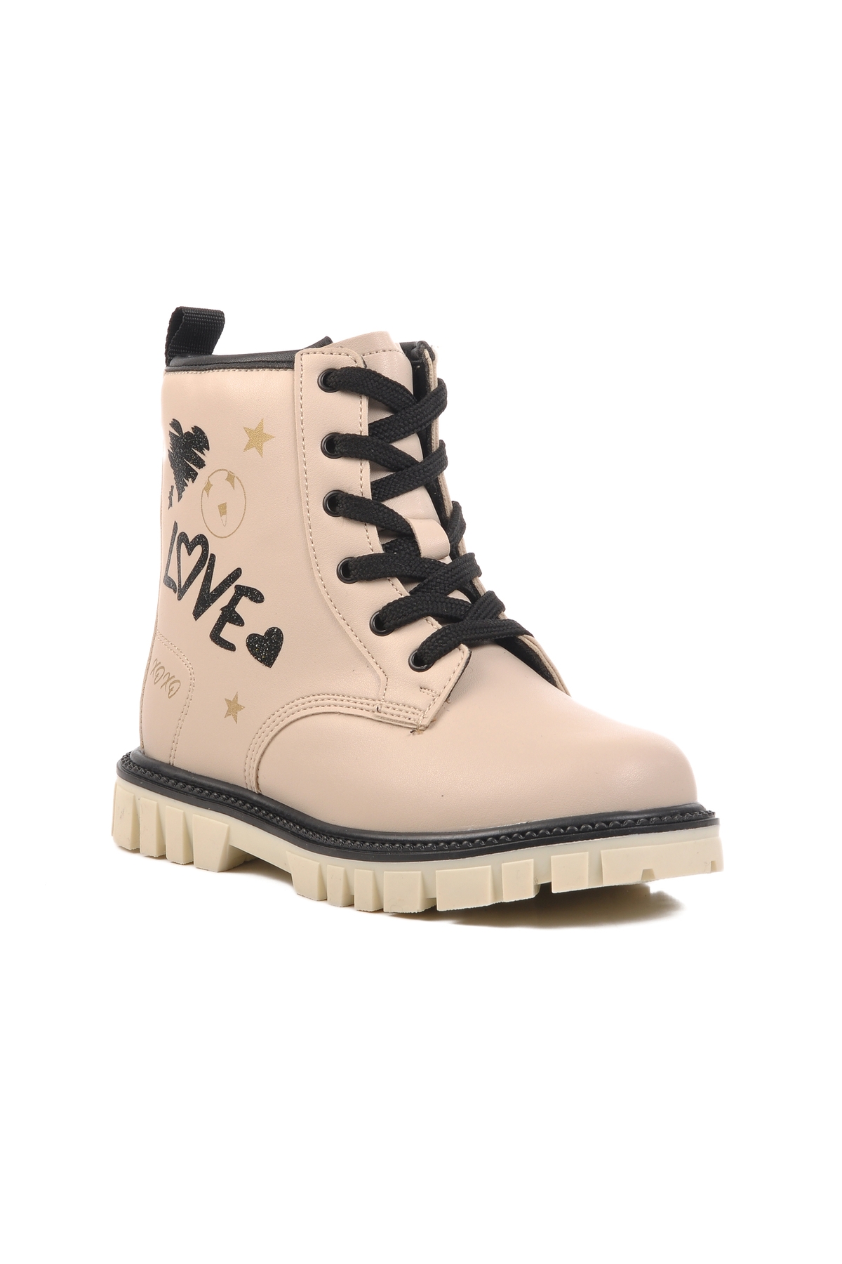 Krem İçi Polarlı Kız Çocuk Bot - Görsel 4