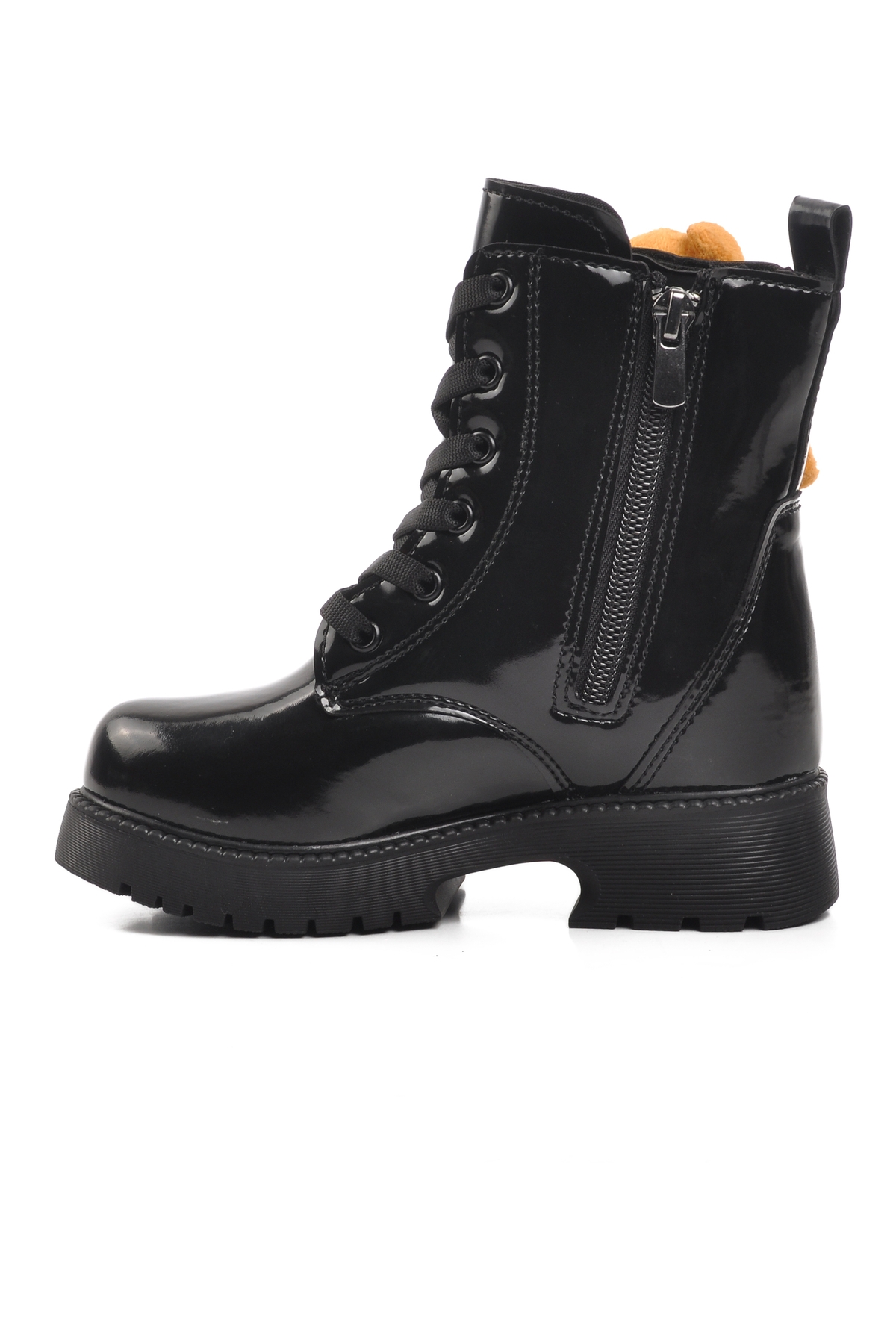 Siyah Poliüretan Kız Çocuk Bot - Görsel 3