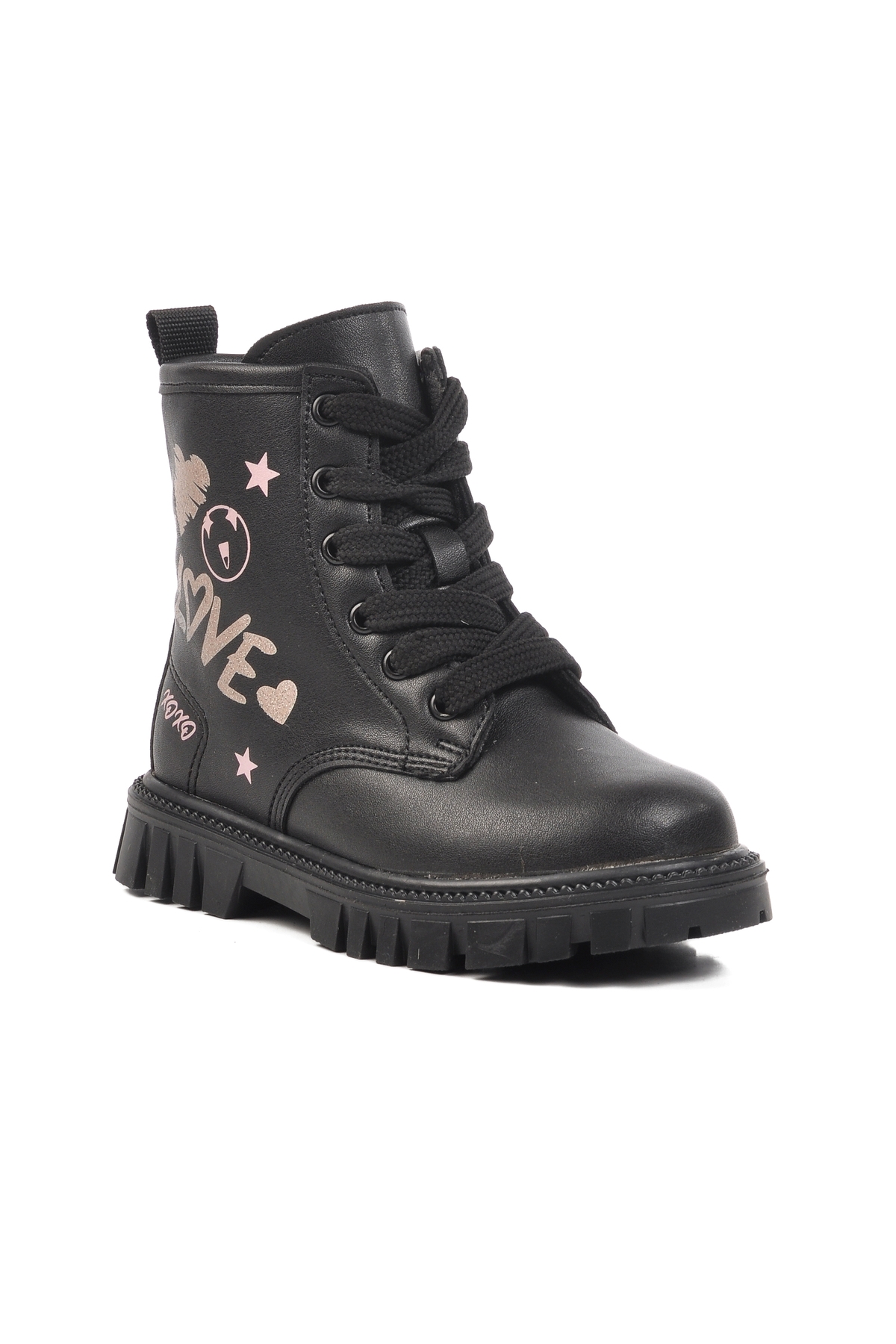 Siyah Pudra İçi Polarlı Kız Çocuk Bot - Görsel 4