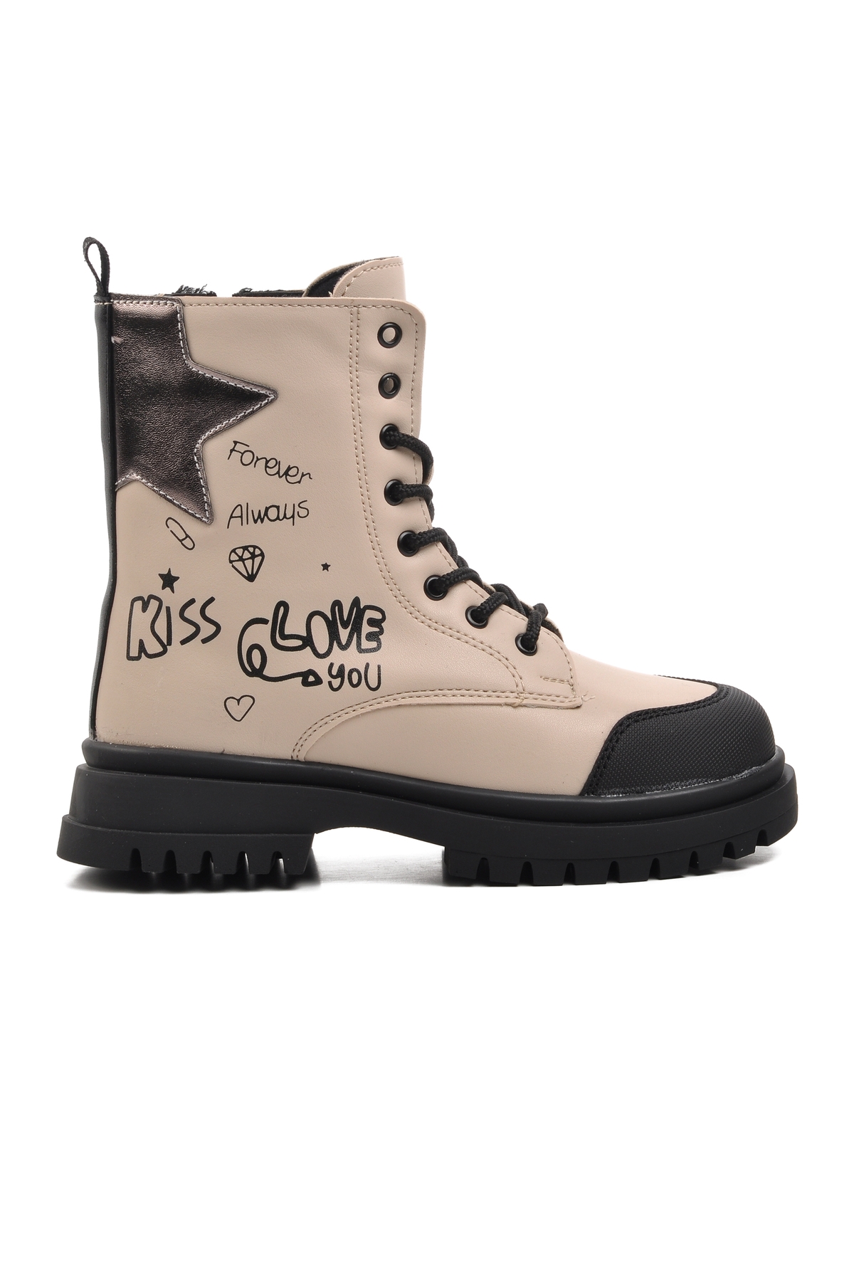 Bej Poliüretan Kız Çocuk Bot - Görsel 2